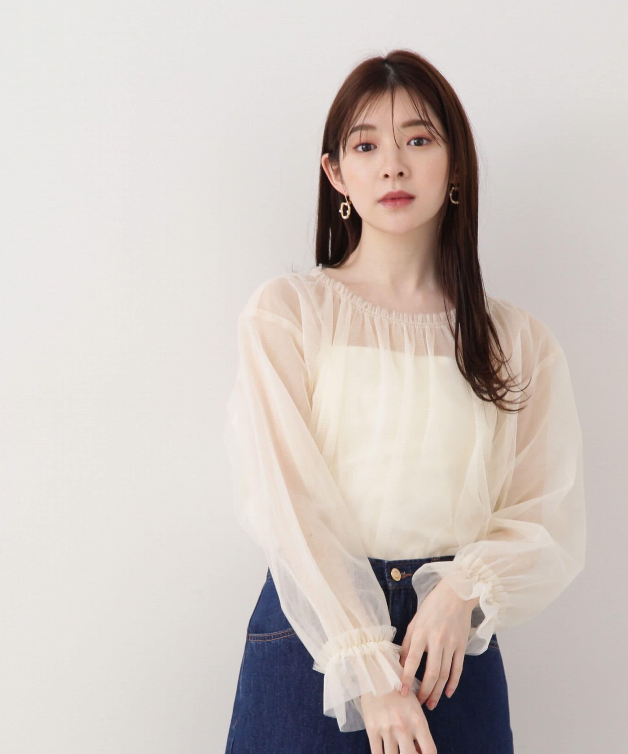 PROPORTION BODY DRESSING「シアーチュールブラウス」|シャツ・ブラウス|