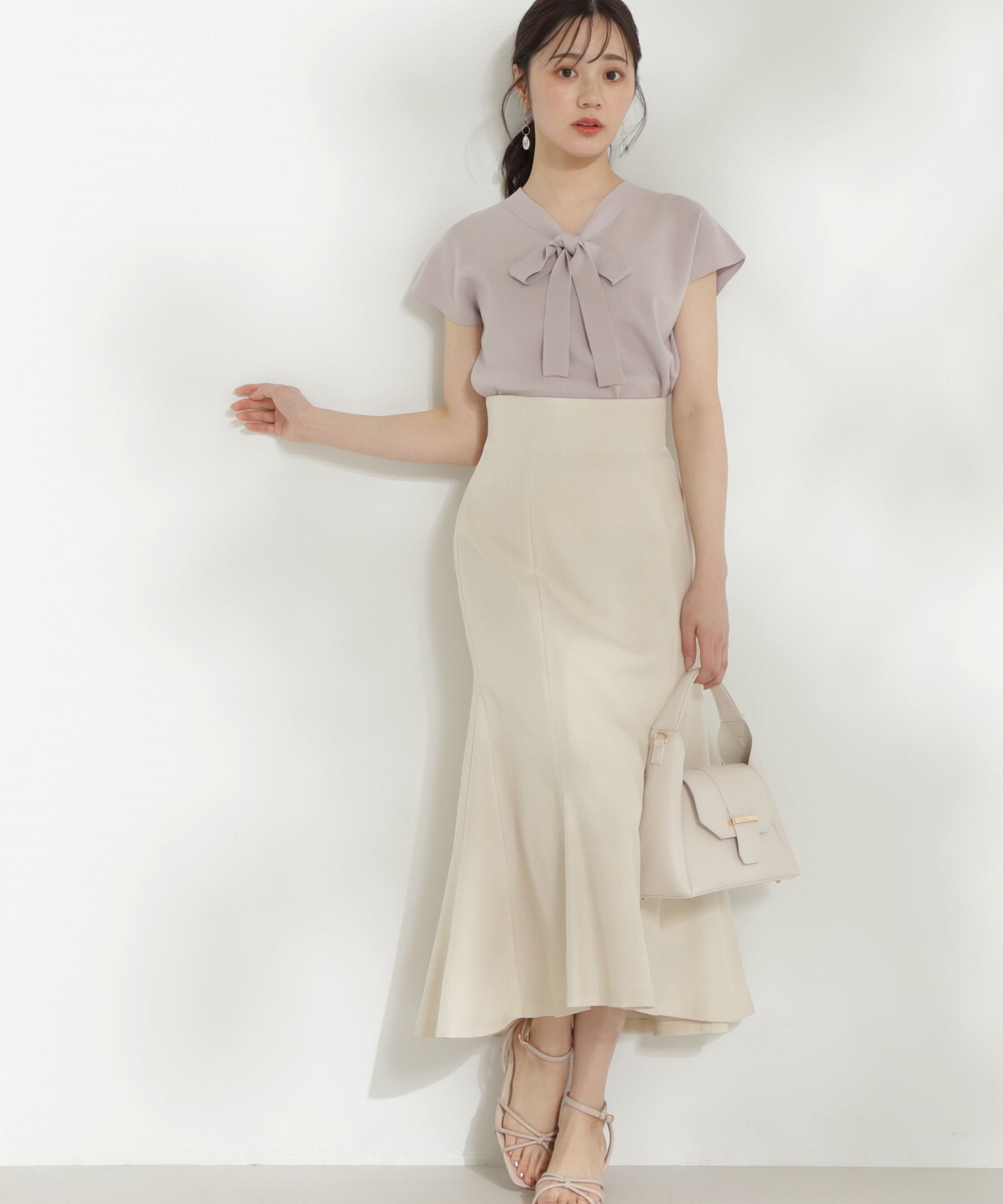 PROPORTION BODY DRESSING「フィッシュテールマーメイドスカート」|スカート|ベージュ