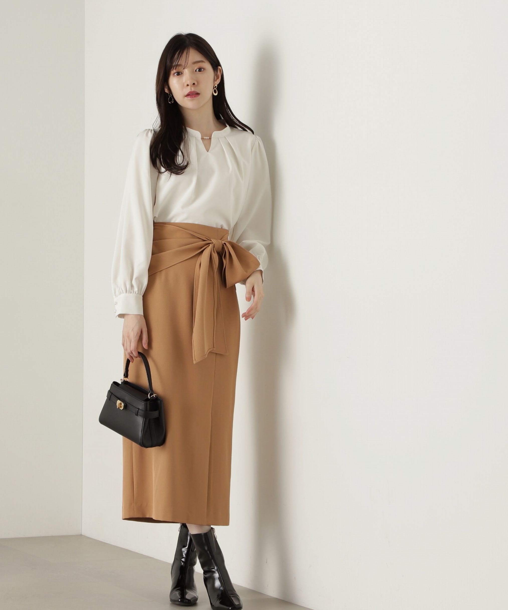 PROPORTION BODY DRESSING「スタンドパールブラウス　24AW」|シャツ・ブラウス|