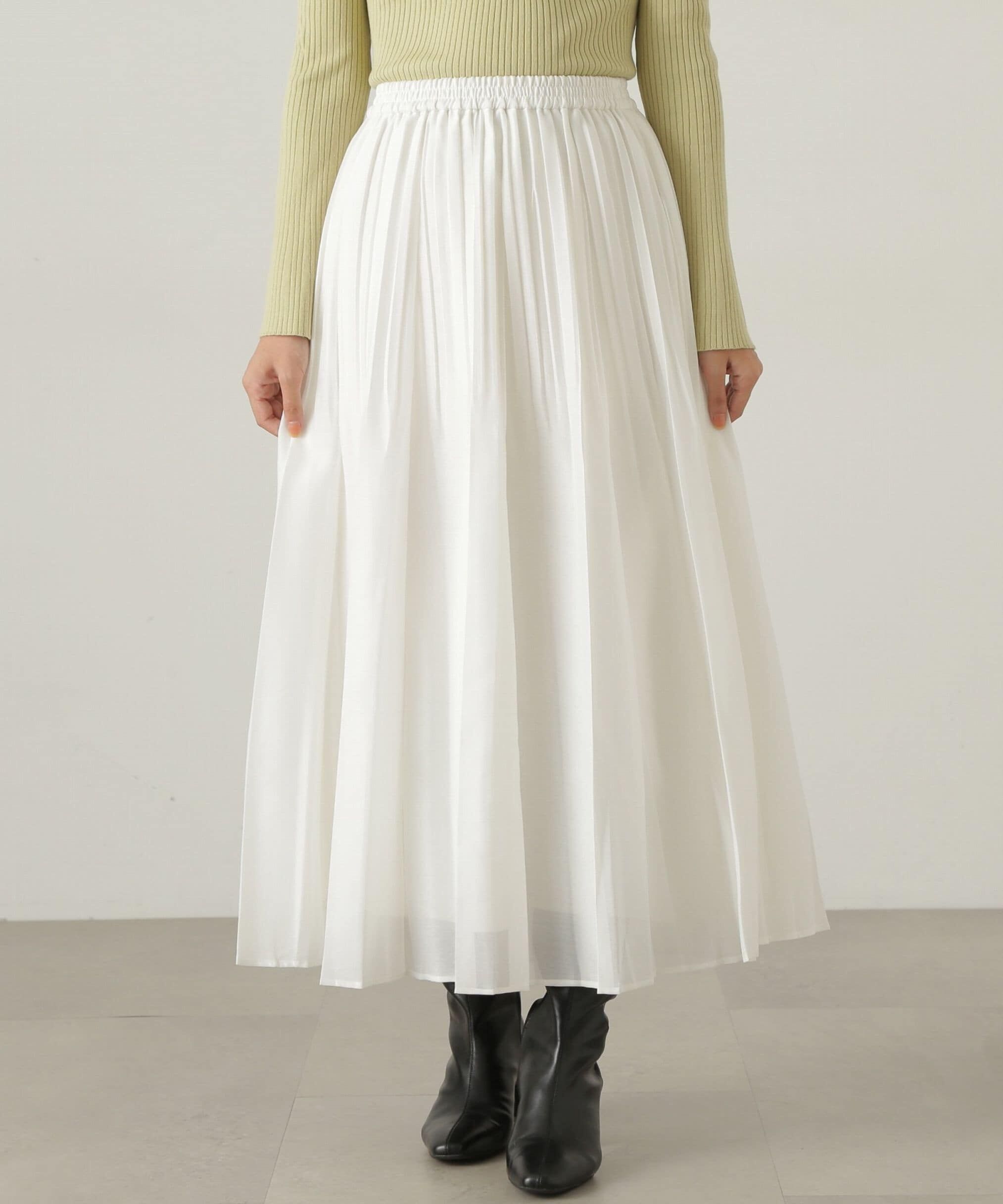 PROPORTION BODY DRESSING「プリーツオーガンスカート　24AW」|スカート|