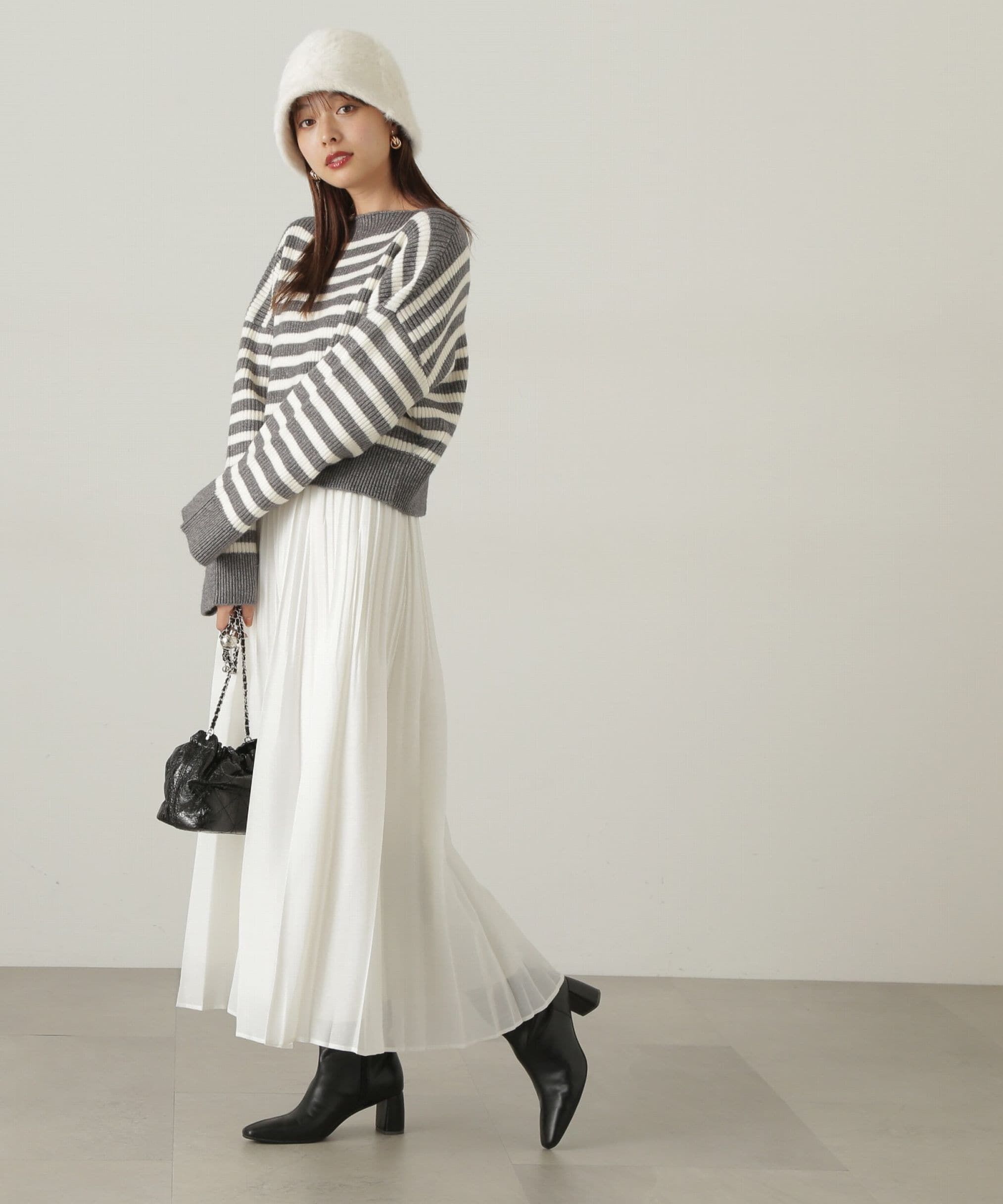 PROPORTION BODY DRESSING「プリーツオーガンスカート　24AW」|スカート|