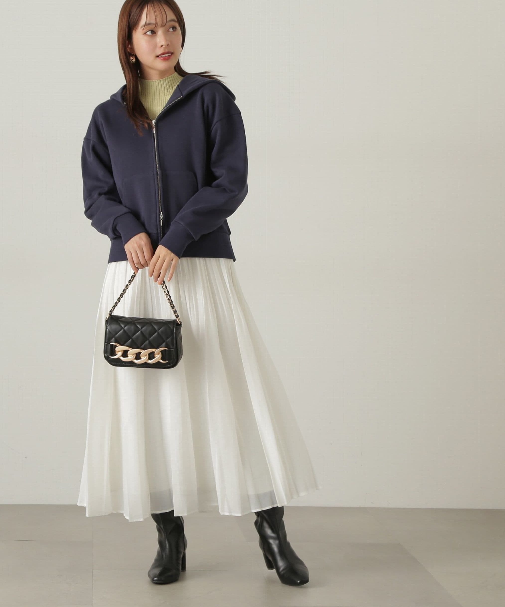 PROPORTION BODY DRESSING「プリーツオーガンスカート　24AW」|スカート|