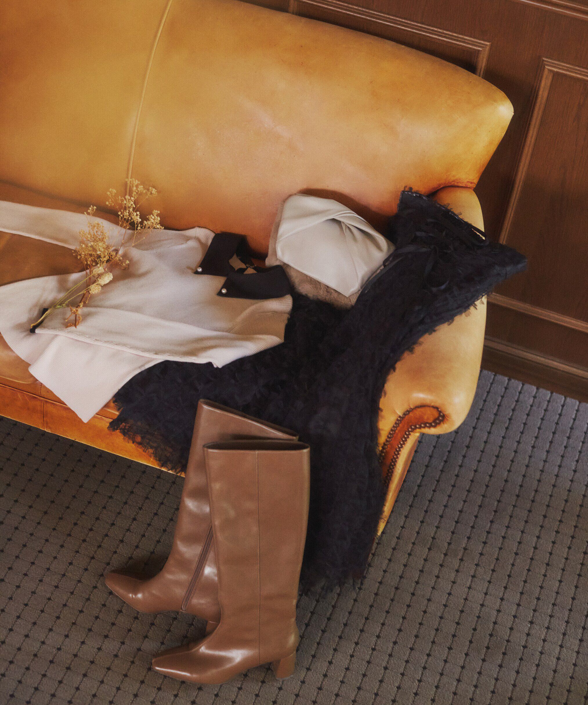 PROPORTION BODY DRESSING「2way襟付きリブニット」|ニット・セーター|