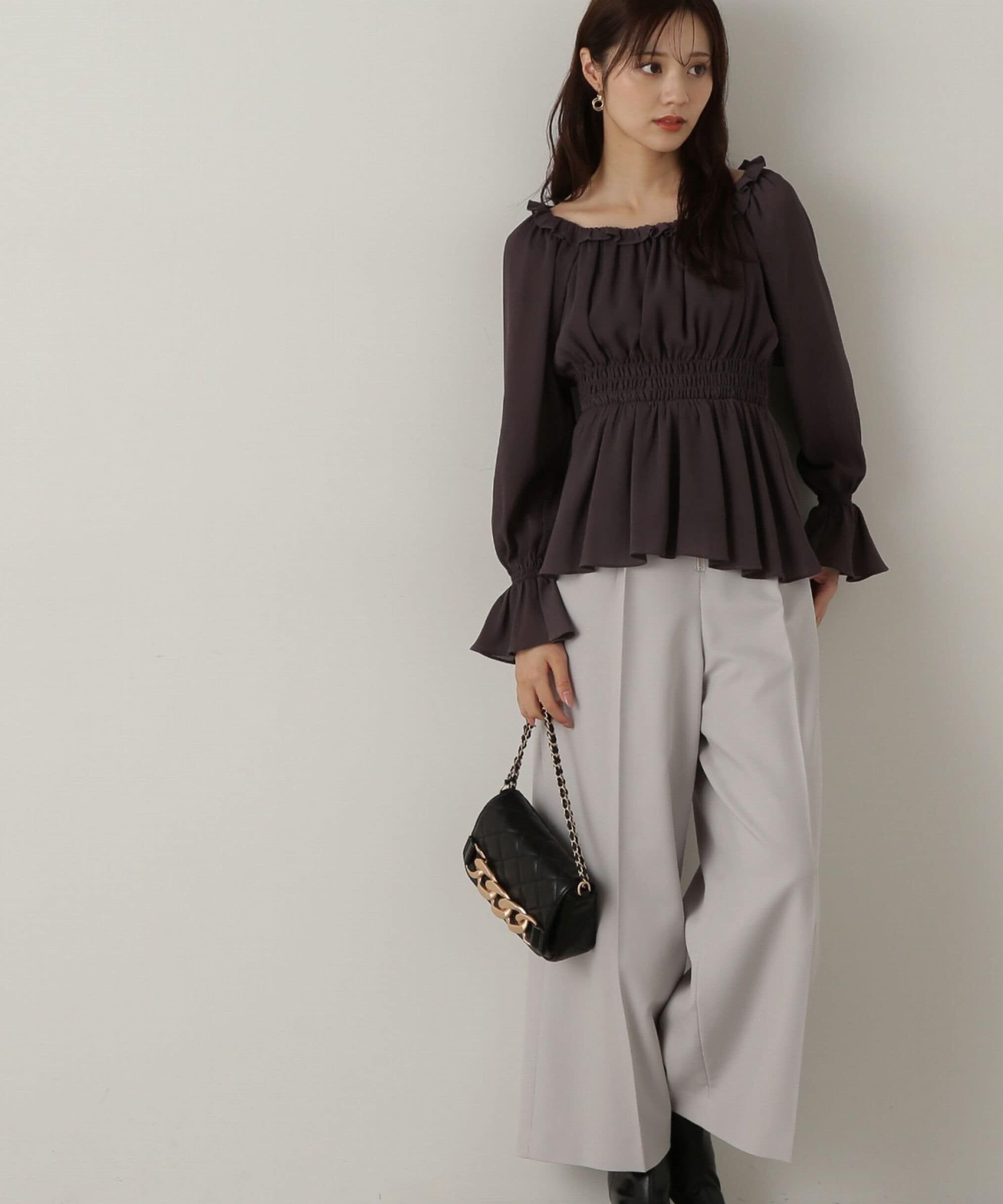 PROPORTION BODY DRESSING「フロントファスナーワイドパンツ」|その他|