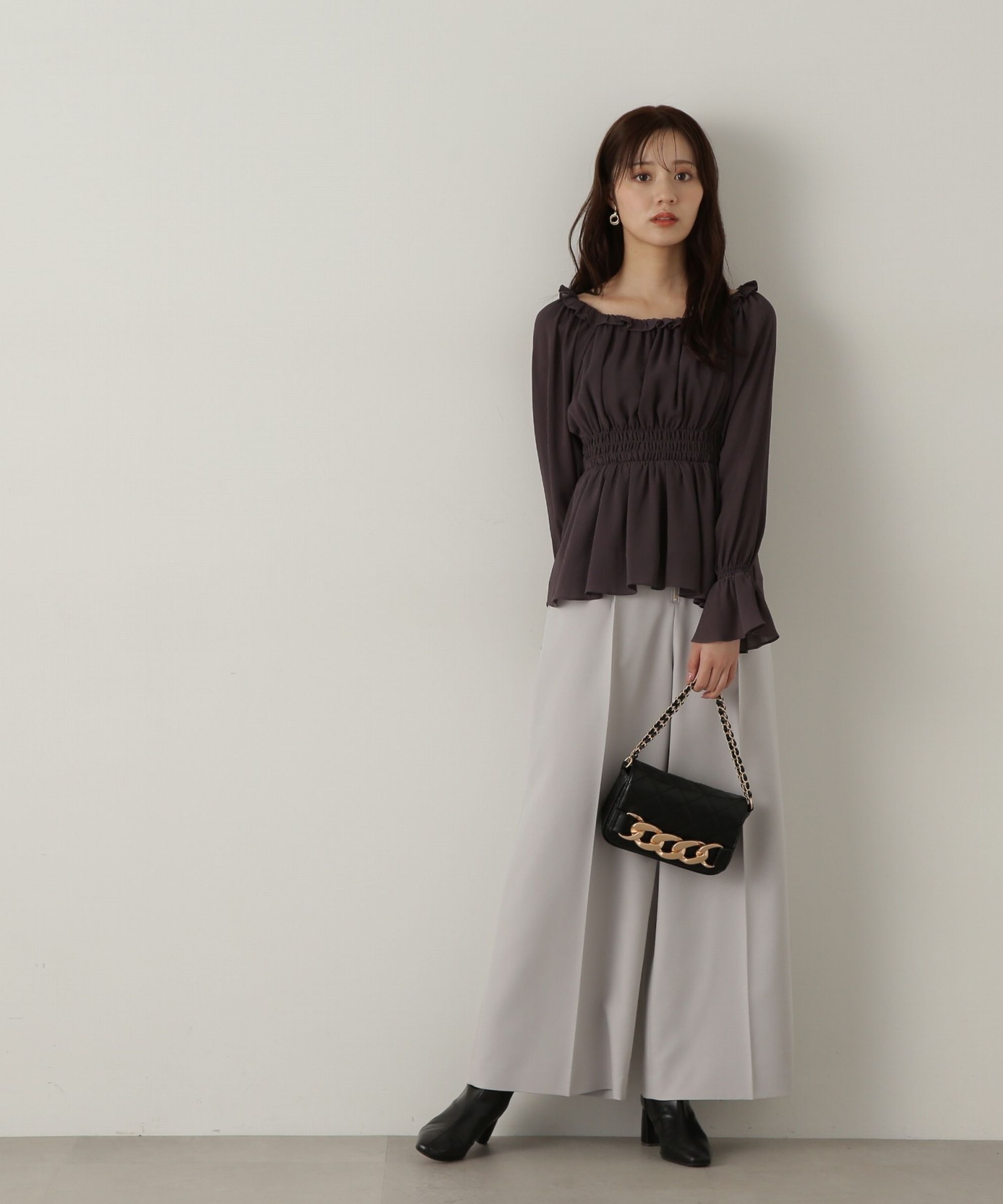 PROPORTION BODY DRESSING「フロントファスナーワイドパンツ」|その他|