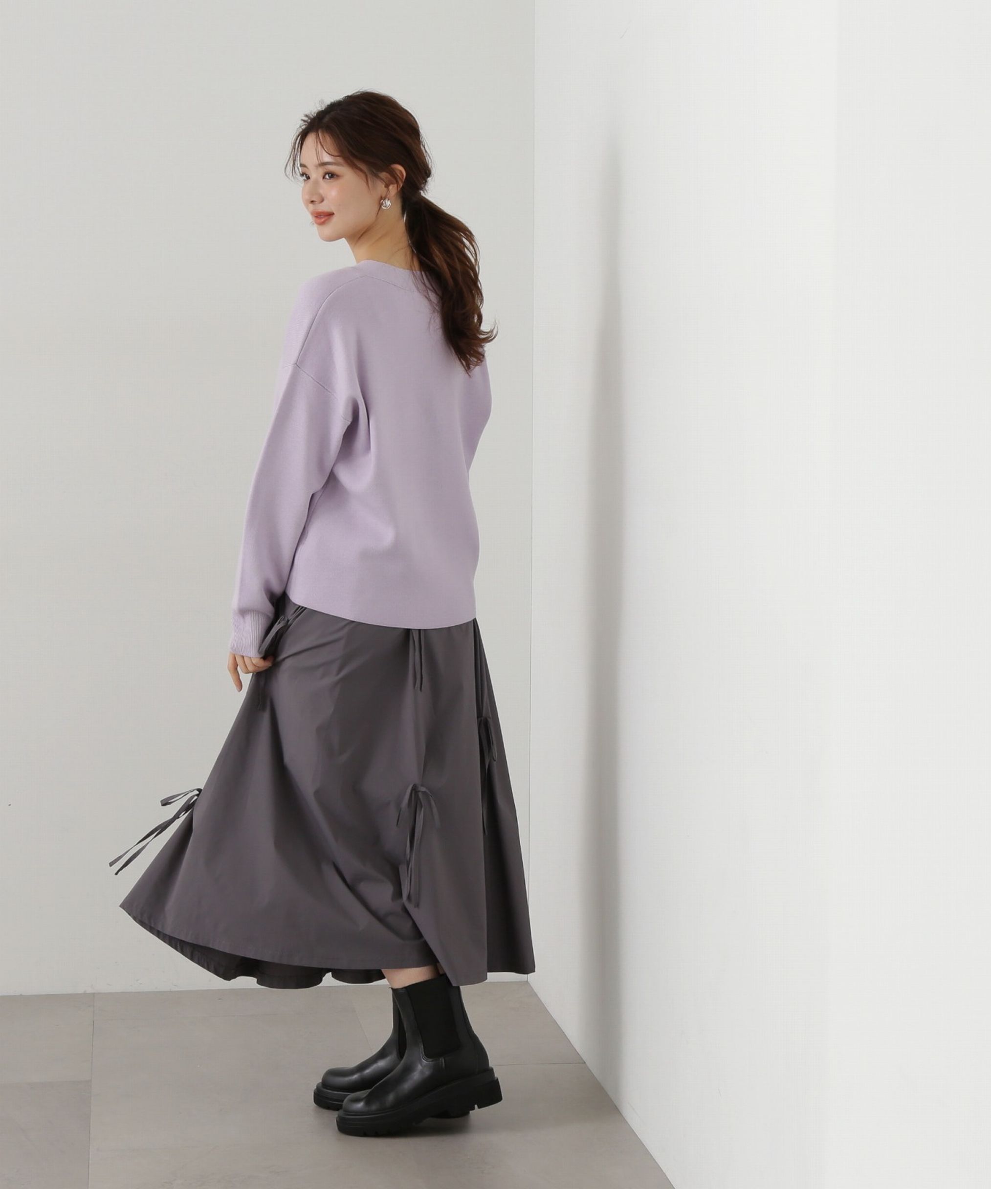 PROPORTION BODY DRESSING「リボン付きフレアスカート」|スカート|