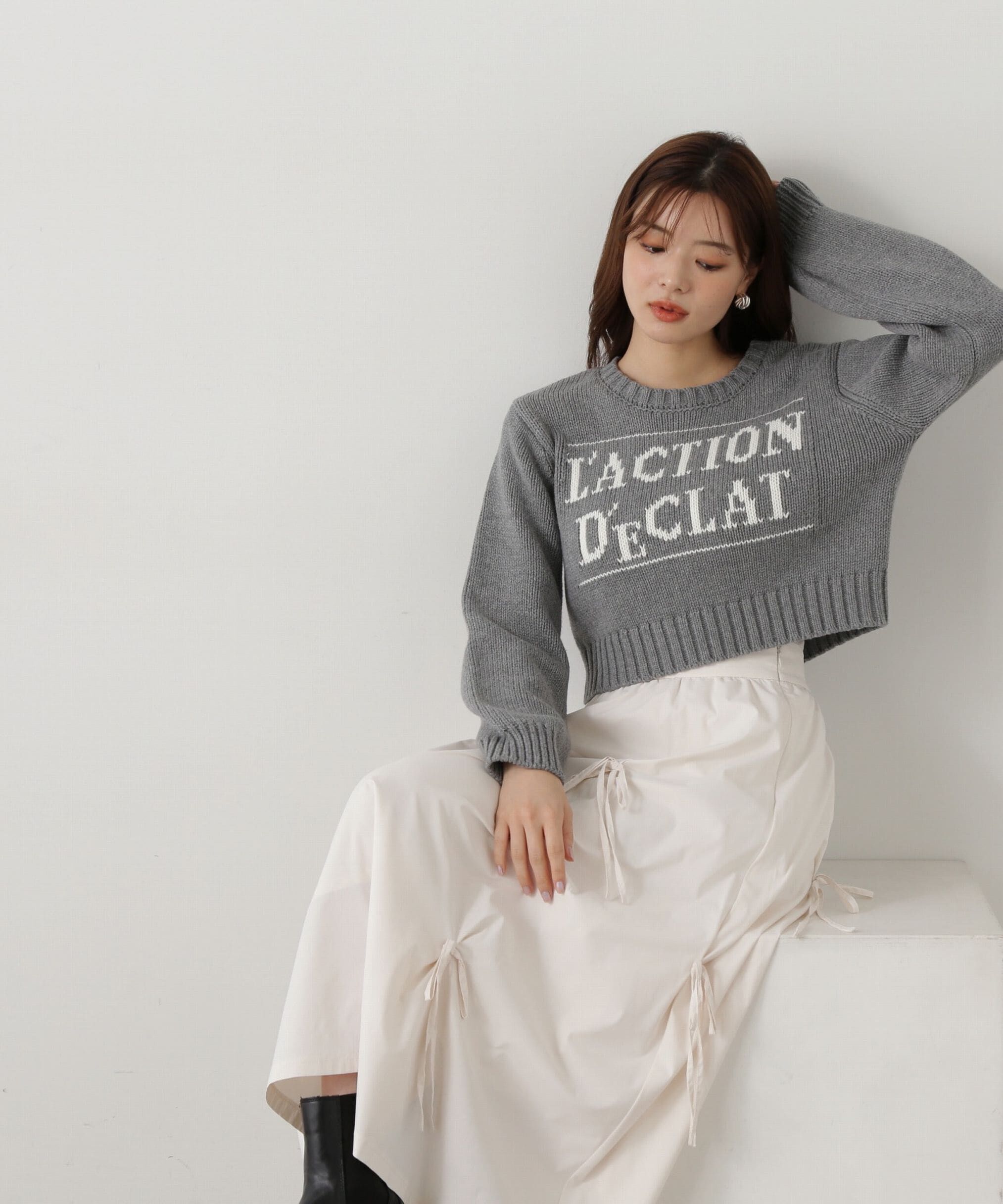 PROPORTION BODY DRESSING「リボン付きフレアスカート」|スカート|