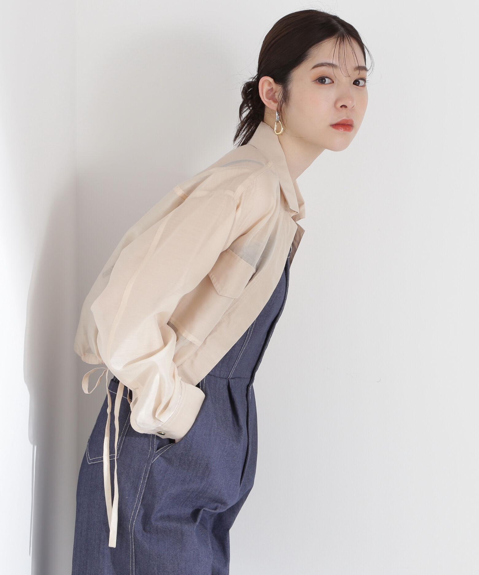 PROPORTION BODY DRESSING「シアーブルゾン」|ブルゾン・スタジャン|ベージュ