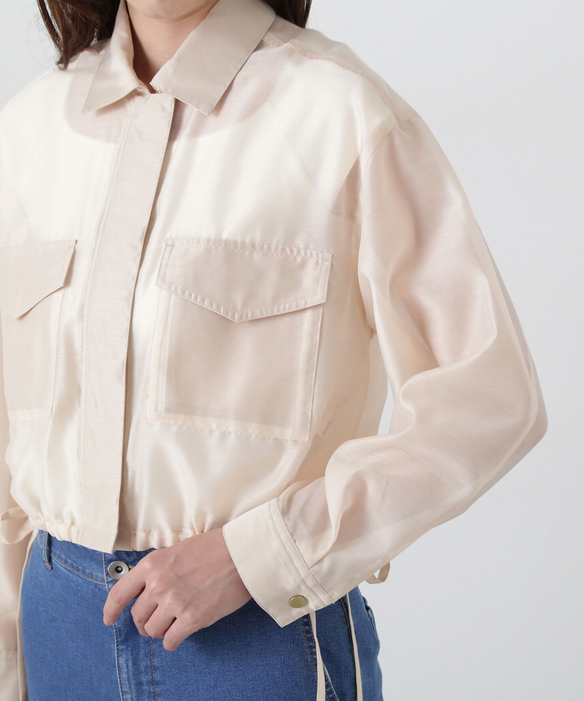 PROPORTION BODY DRESSING「シアーブルゾン」|ブルゾン・スタジャン|