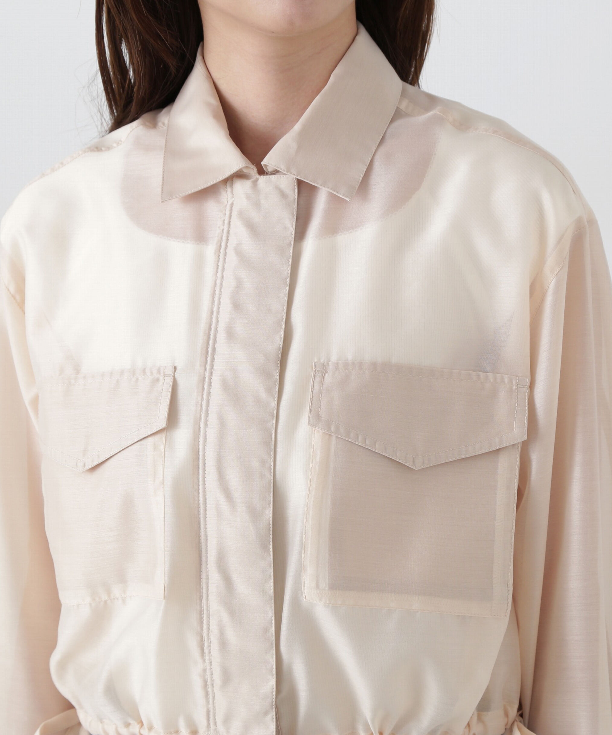 PROPORTION BODY DRESSING「シアーブルゾン」|ブルゾン・スタジャン|