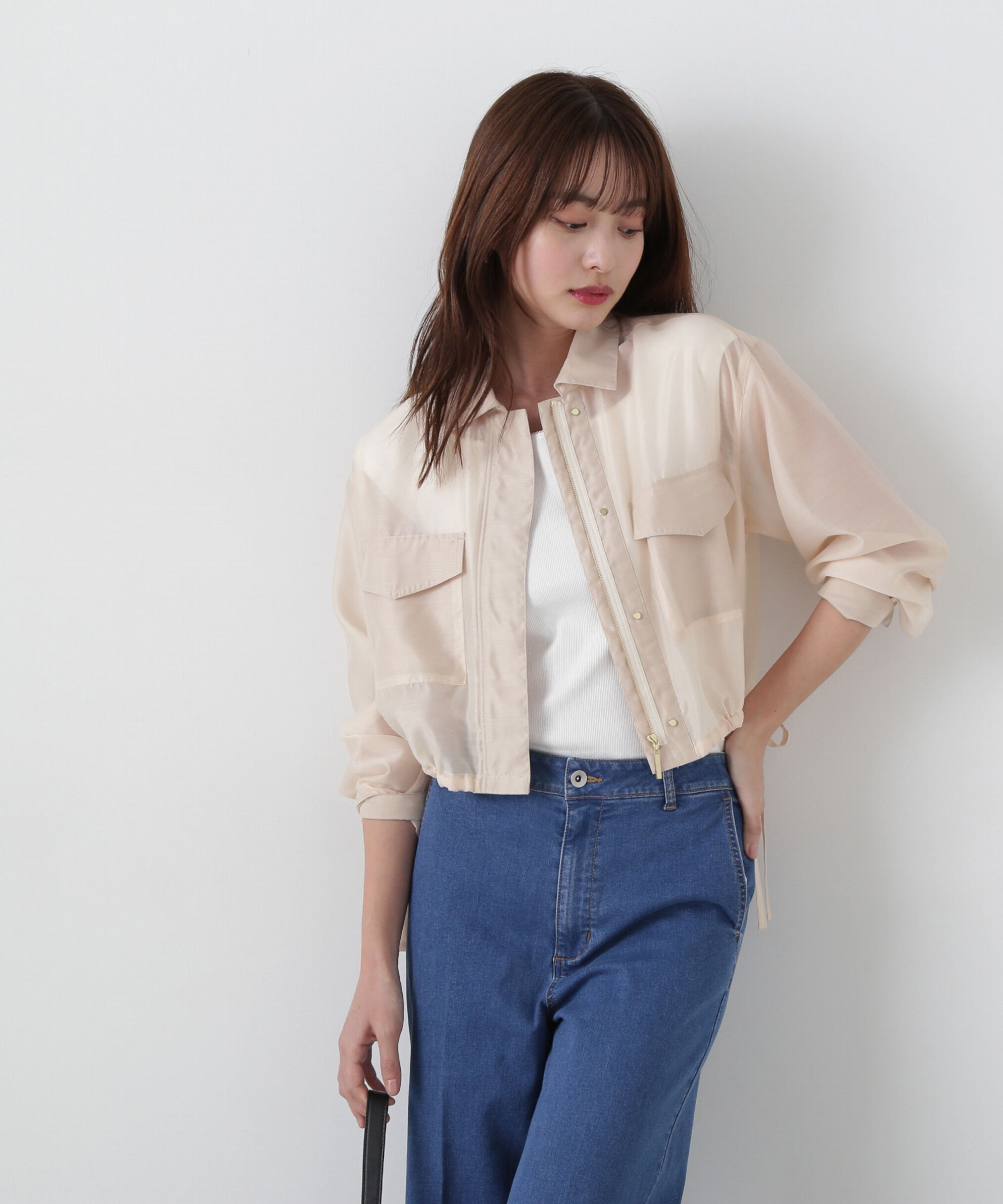 PROPORTION BODY DRESSING「シアーブルゾン」|ブルゾン・スタジャン|