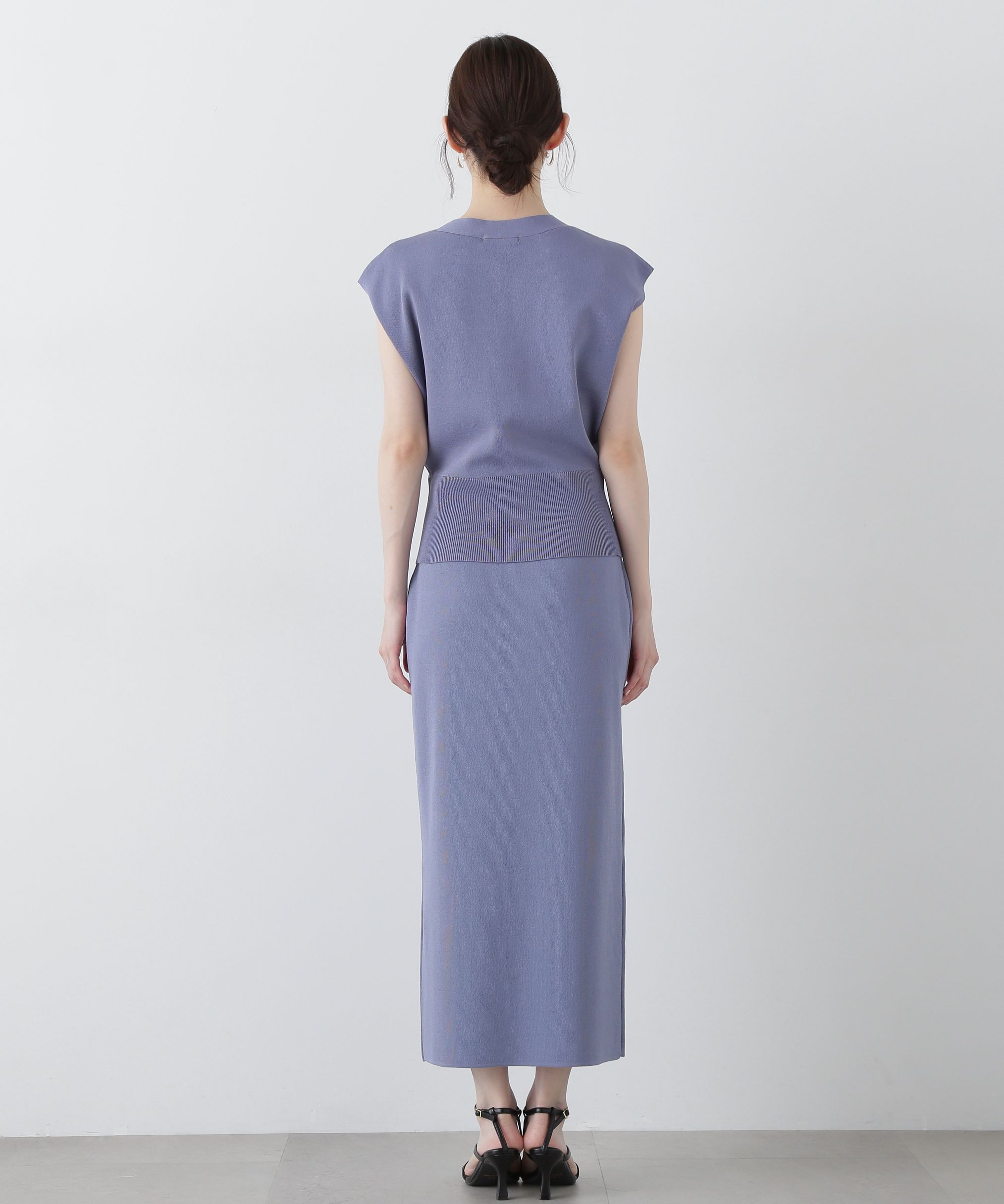 PROPORTION BODY DRESSING「スリットナローニットSET UP」|ワンピース|