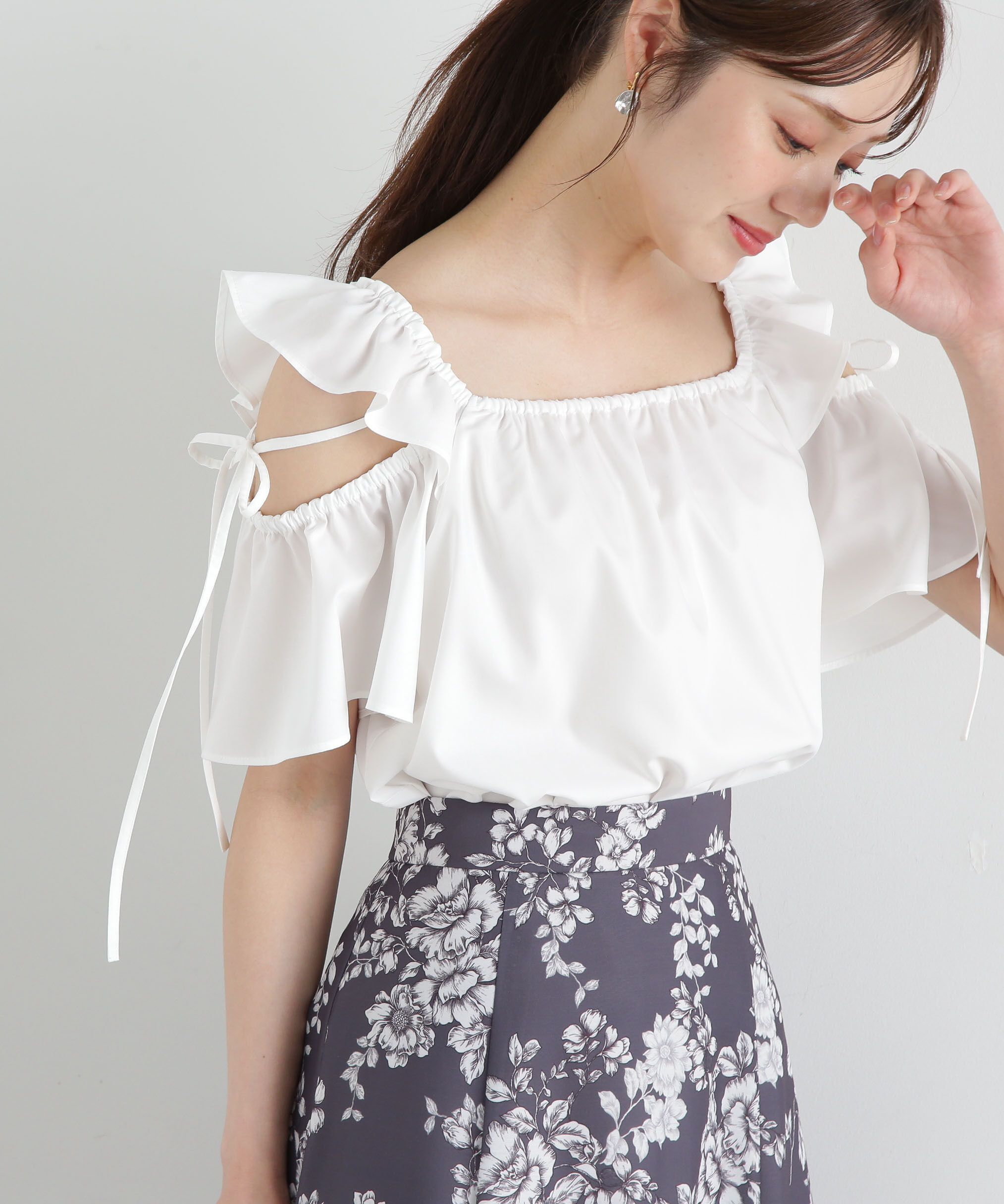 PROPORTION BODY DRESSING「フリルリボンブラウス」|シャツ・ブラウス|