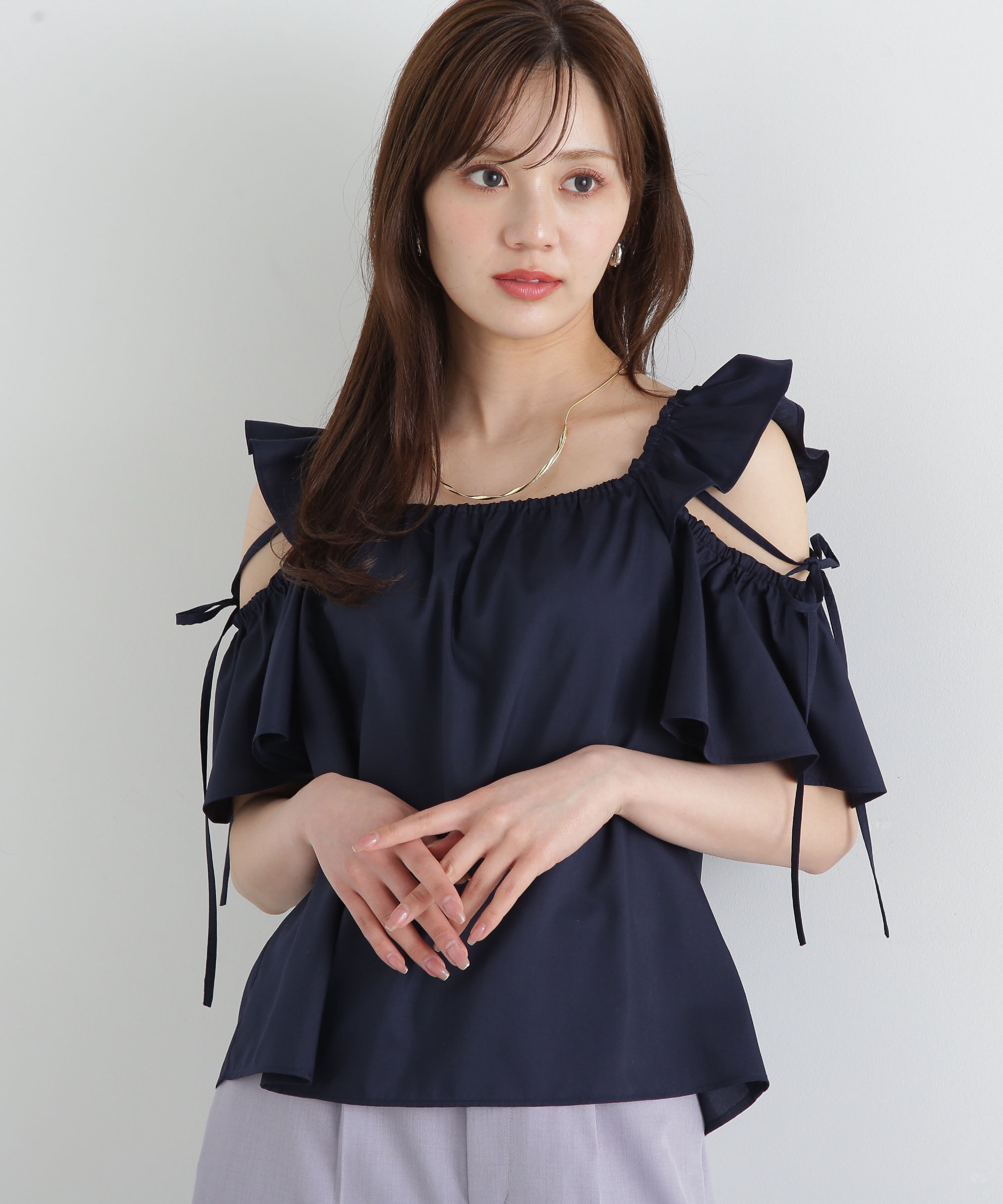 PROPORTION BODY DRESSING「フリルリボンブラウス」|シャツ・ブラウス|