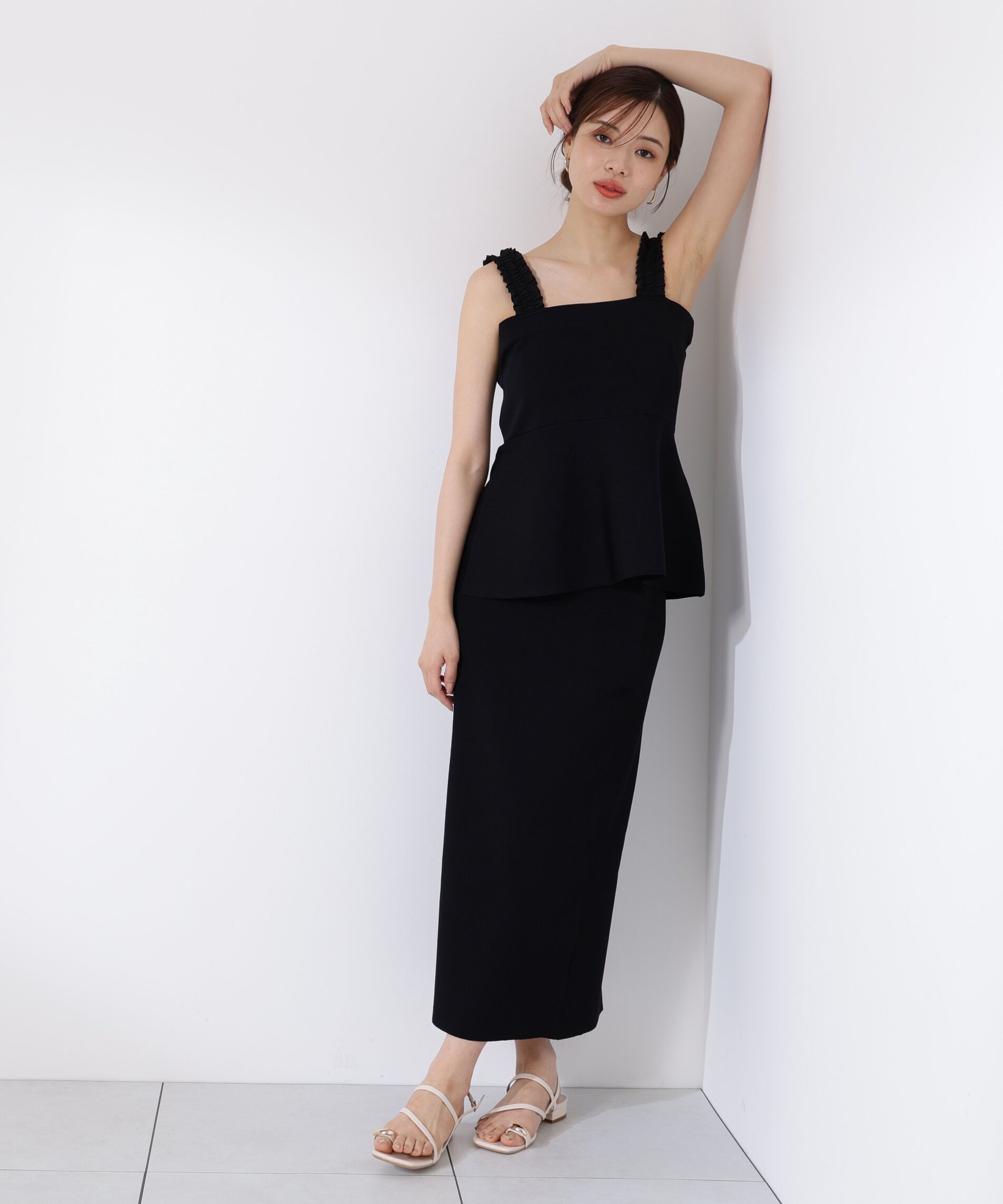 PROPORTION BODY DRESSING「ペプラムキャミセットアップ」|ワンピース|