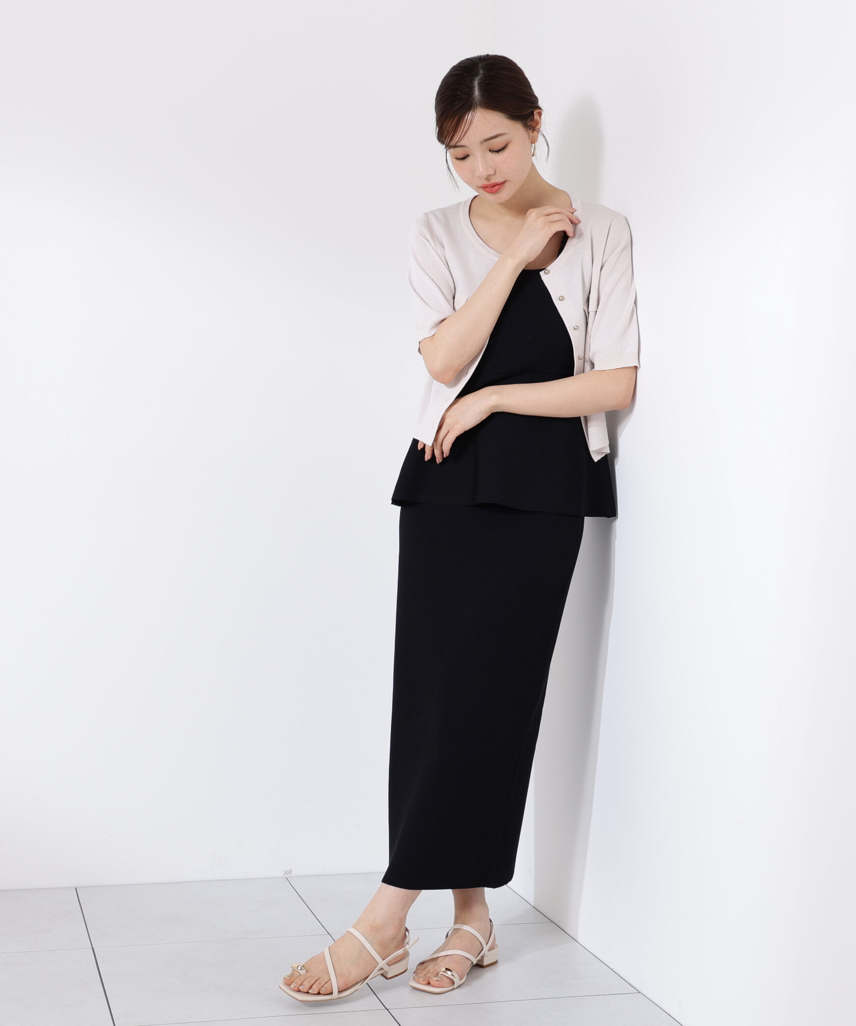 PROPORTION BODY DRESSING「ペプラムキャミセットアップ」|ワンピース|