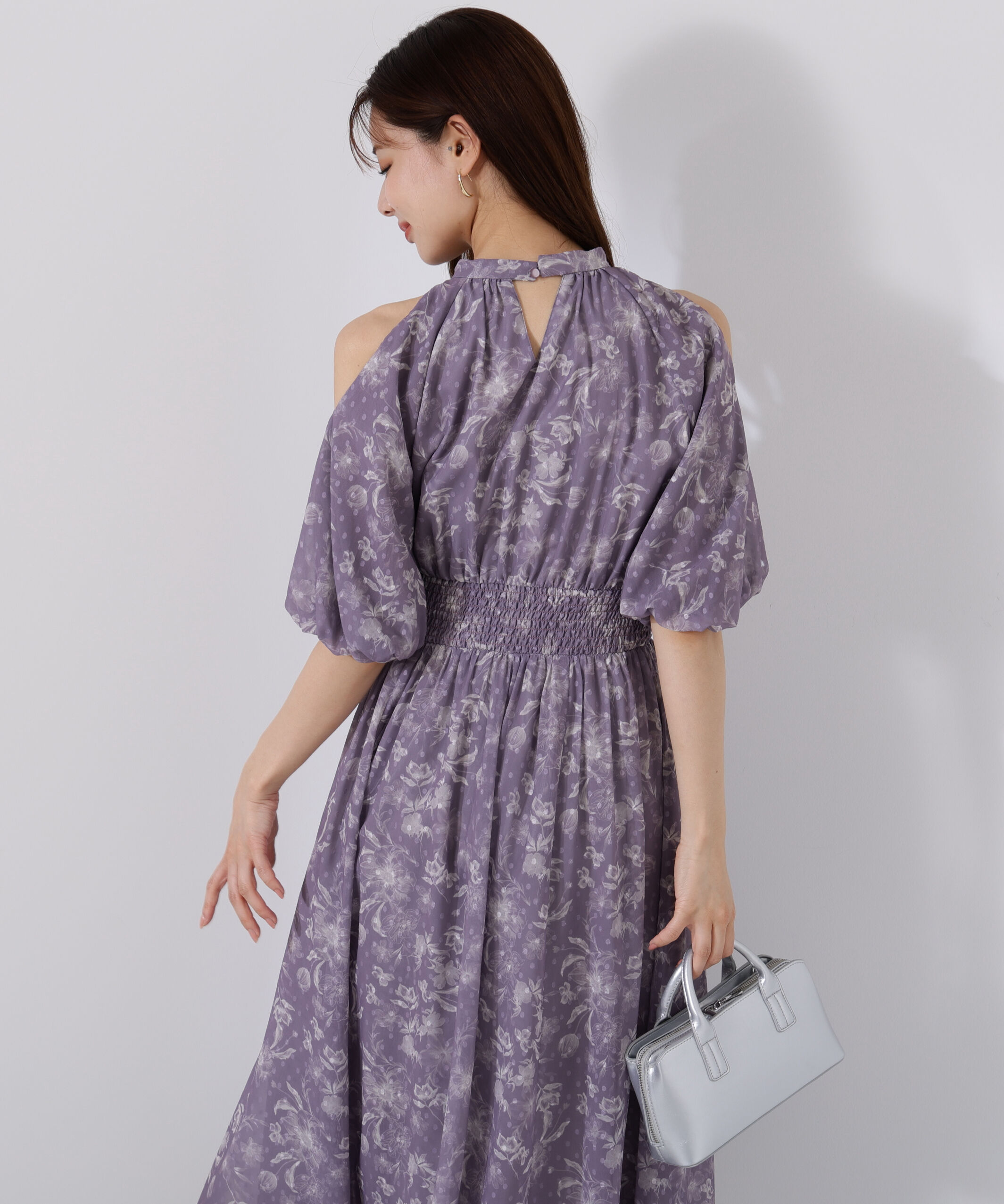 PROPORTION BODY DRESSING「オープンショルダー花柄ワンピース」|ワンピース|