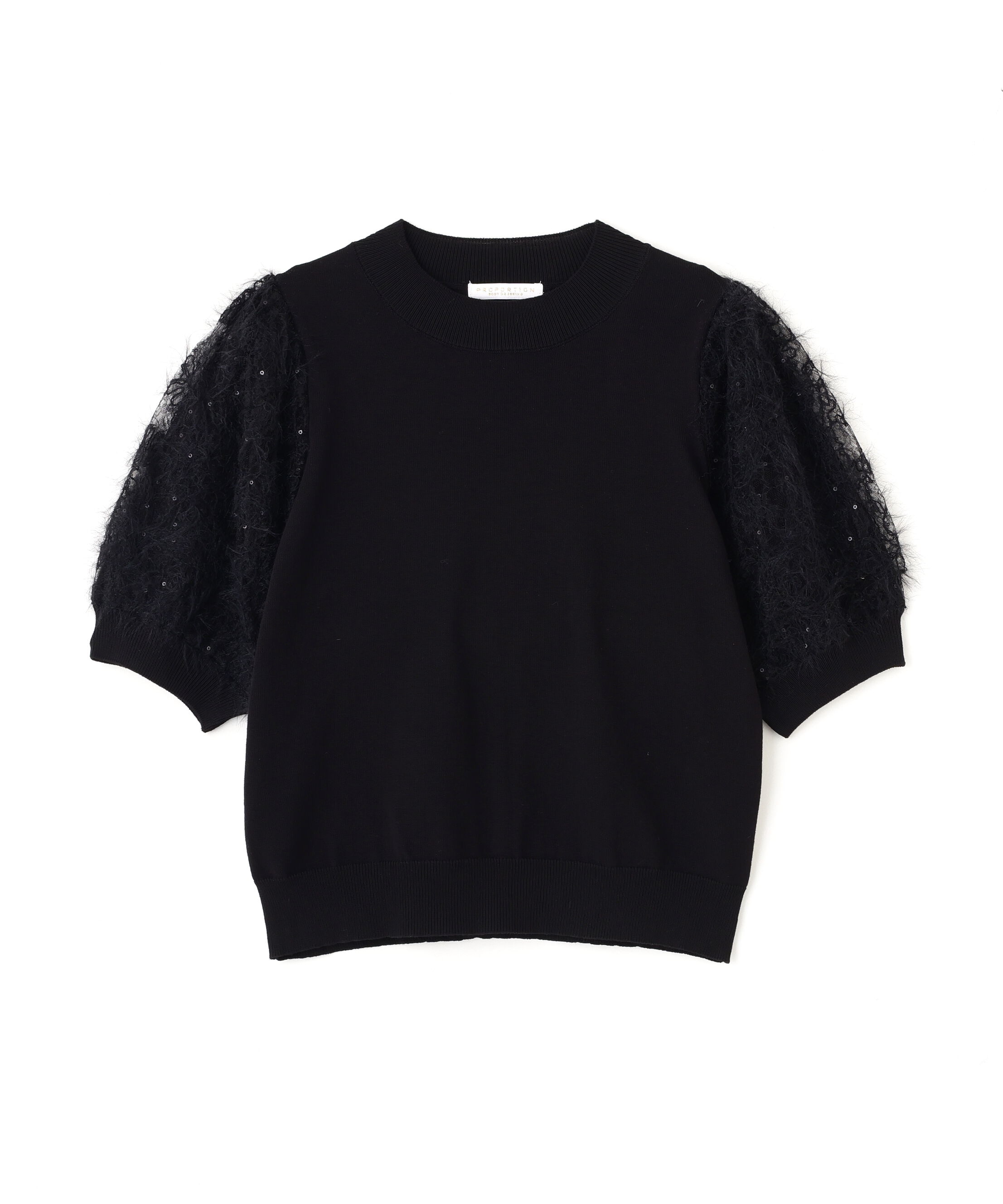 PROPORTION BODY DRESSING「レースドッキングスリーブニット 25AW」|ニット・セーター|