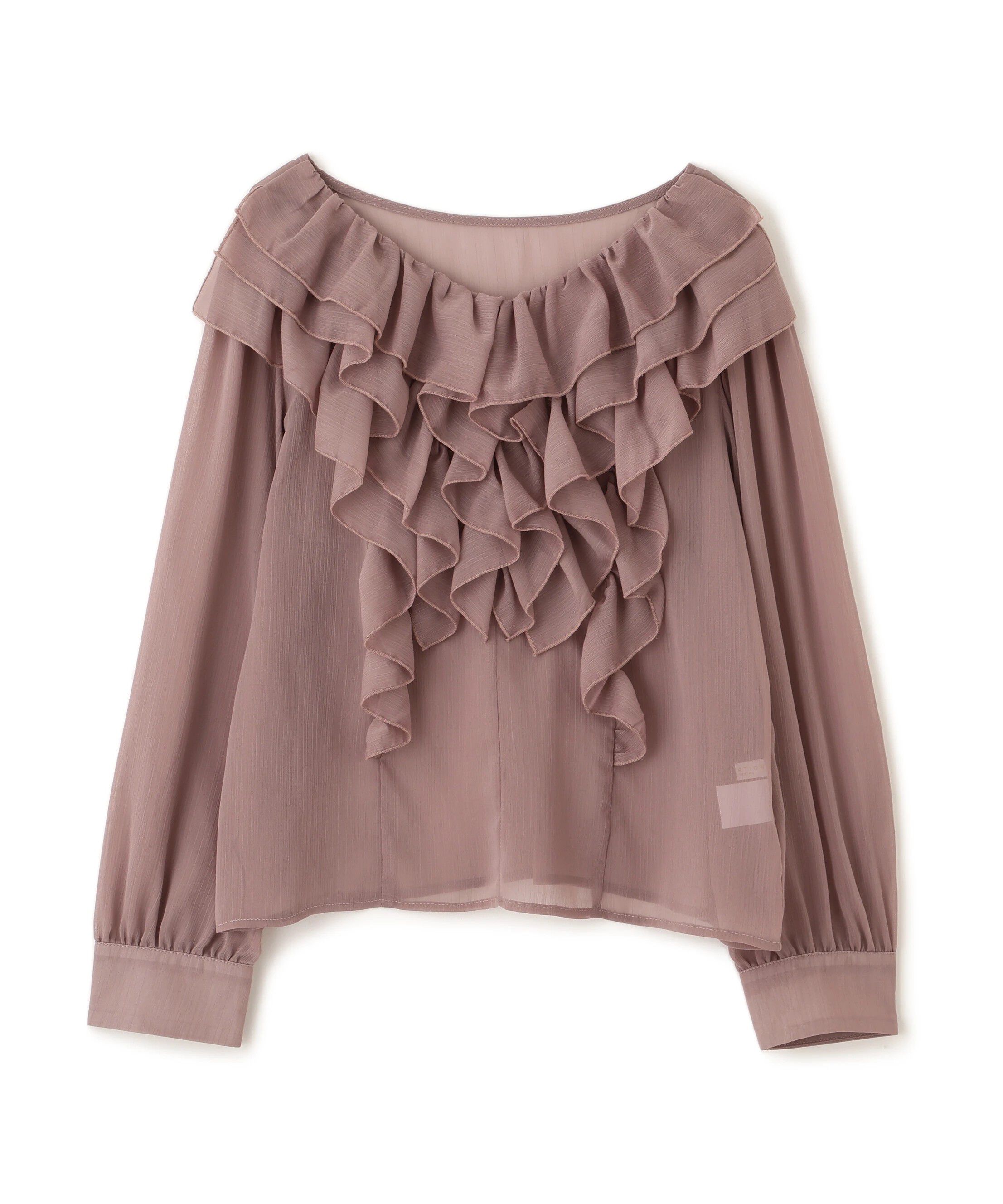 PROPORTION BODY DRESSING「＜ウォッシャブル＞フロントフリルブラウス」|シャツ・ブラウス|