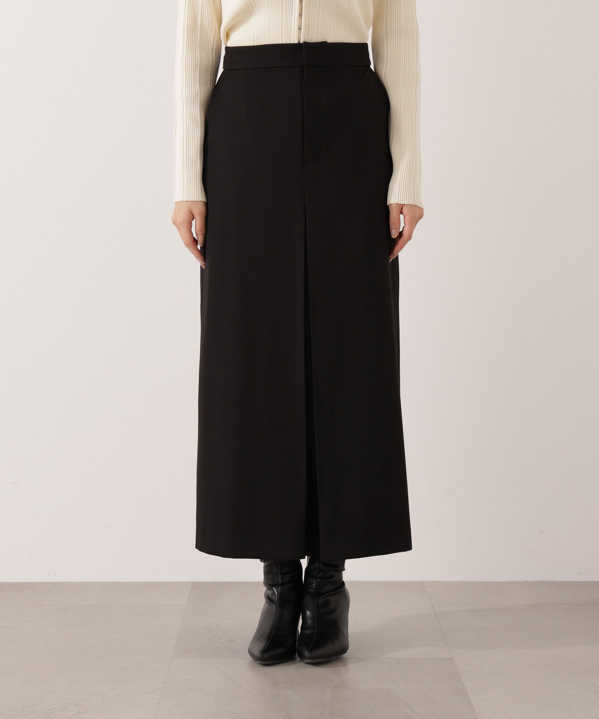 PROPORTION BODY DRESSING「＜ウォッシャブル＞フロントタックナロースカート」|スカート|