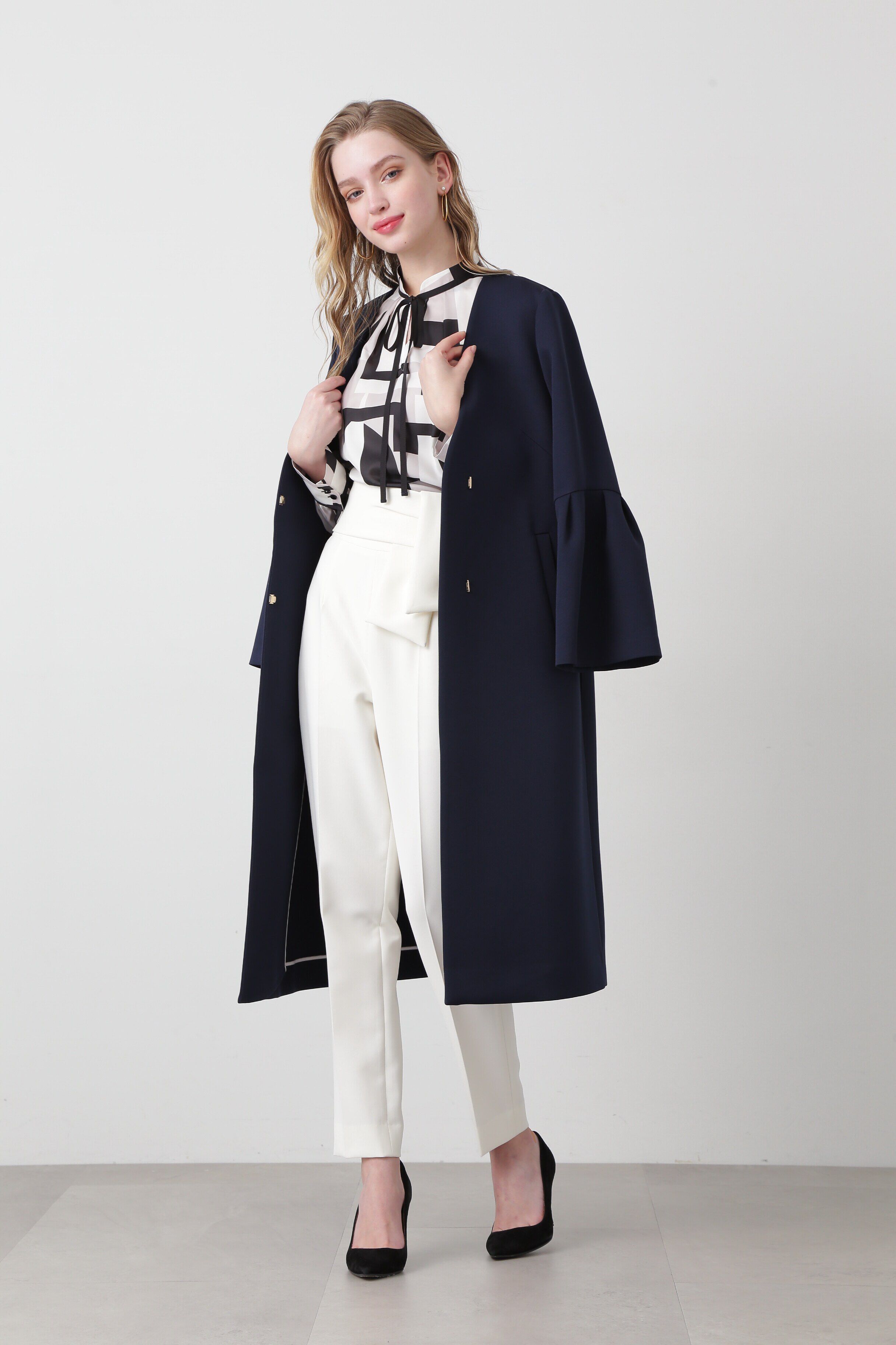  「◆ウエストリボンテーパードパンツ」|その他|