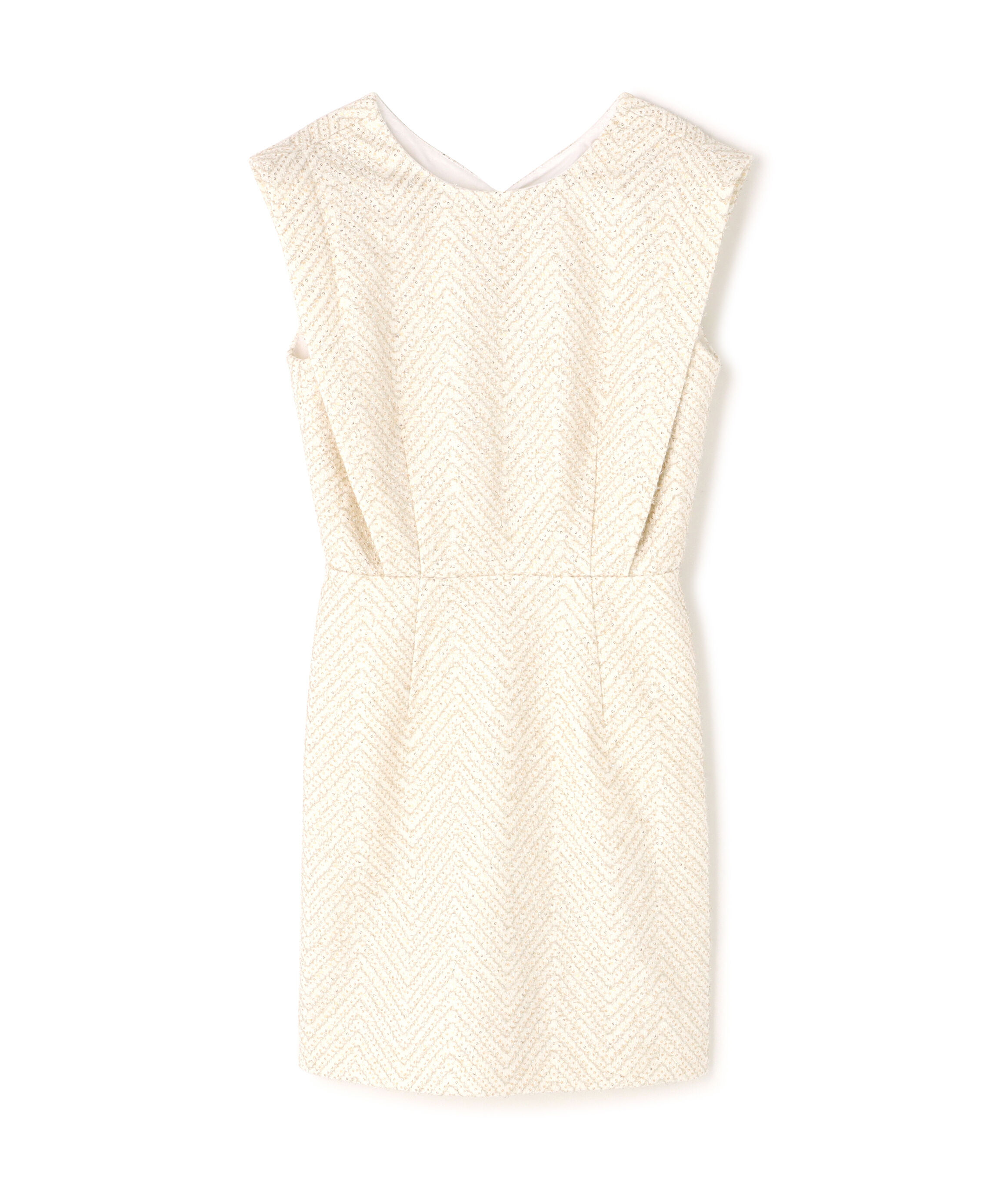  「シャイニーファブリックショートドレス_」|ワンピース|ゴールド