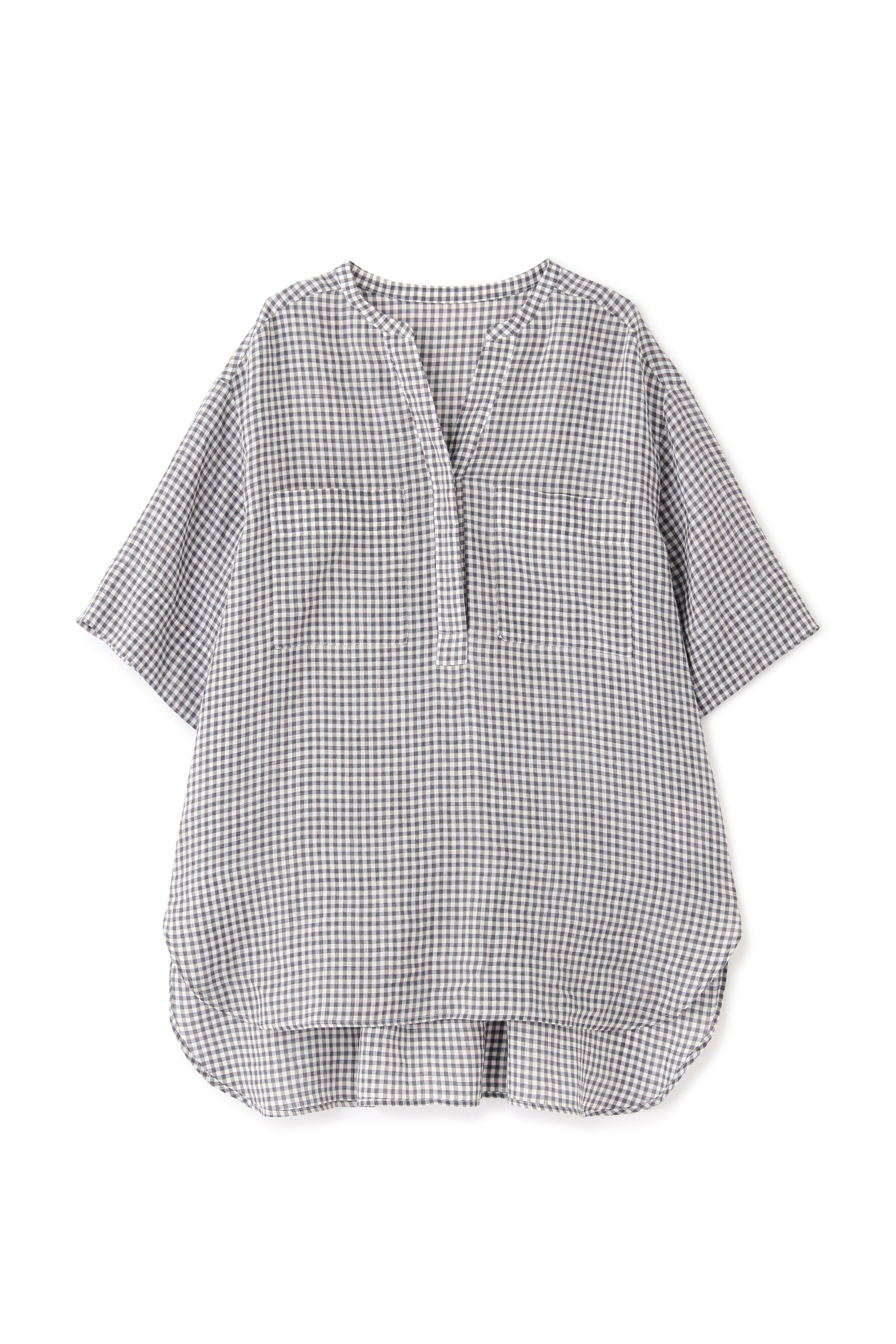  「◆１６０／１ラミー半袖ブラウス」|シャツ・ブラウス|