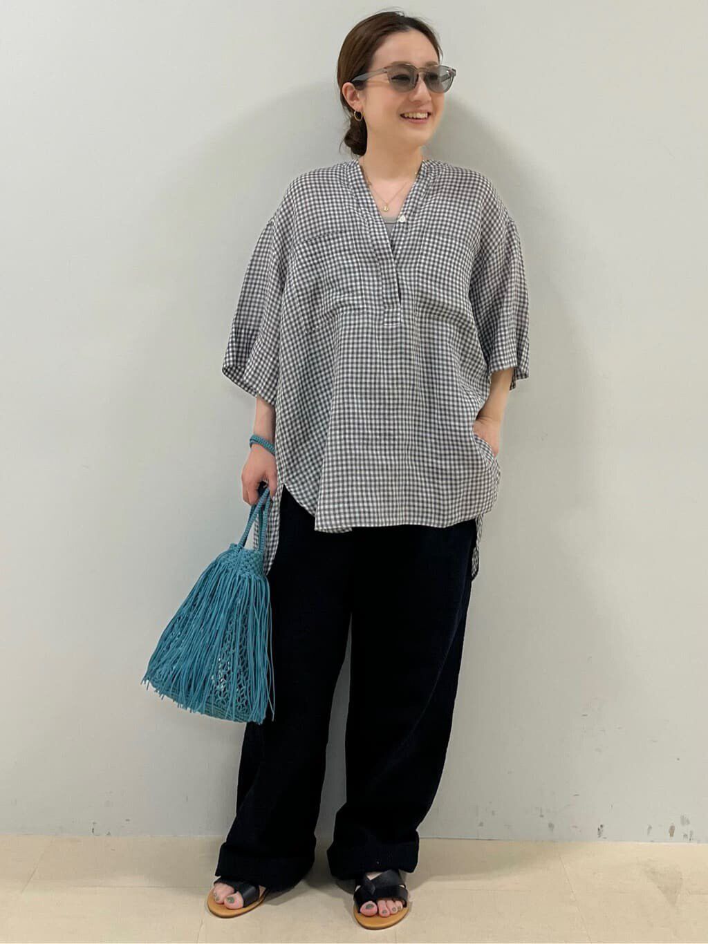  「◆１６０／１ラミー半袖ブラウス」|シャツ・ブラウス|