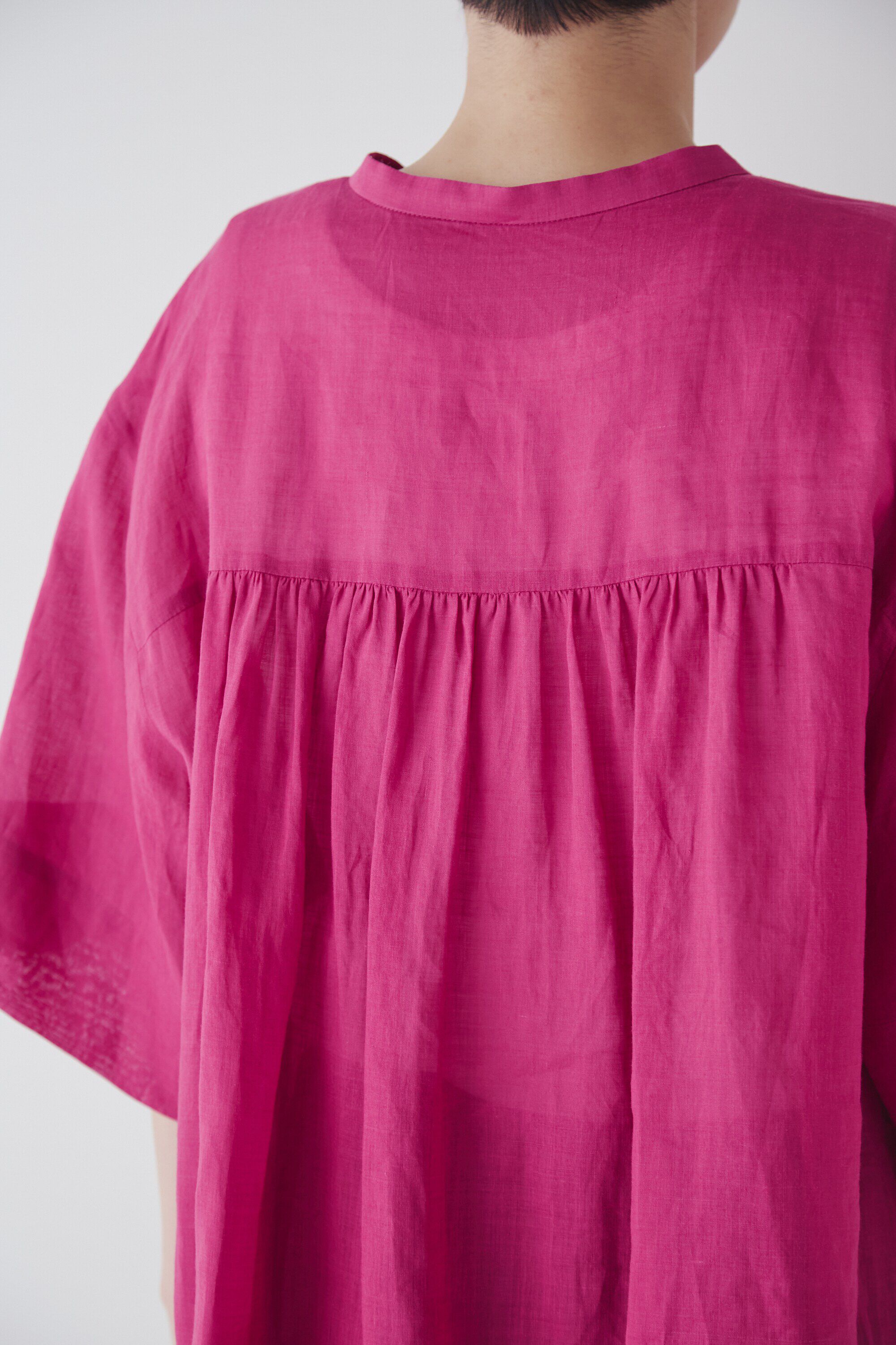  「◆１６０／１ラミー半袖ブラウス」|シャツ・ブラウス|