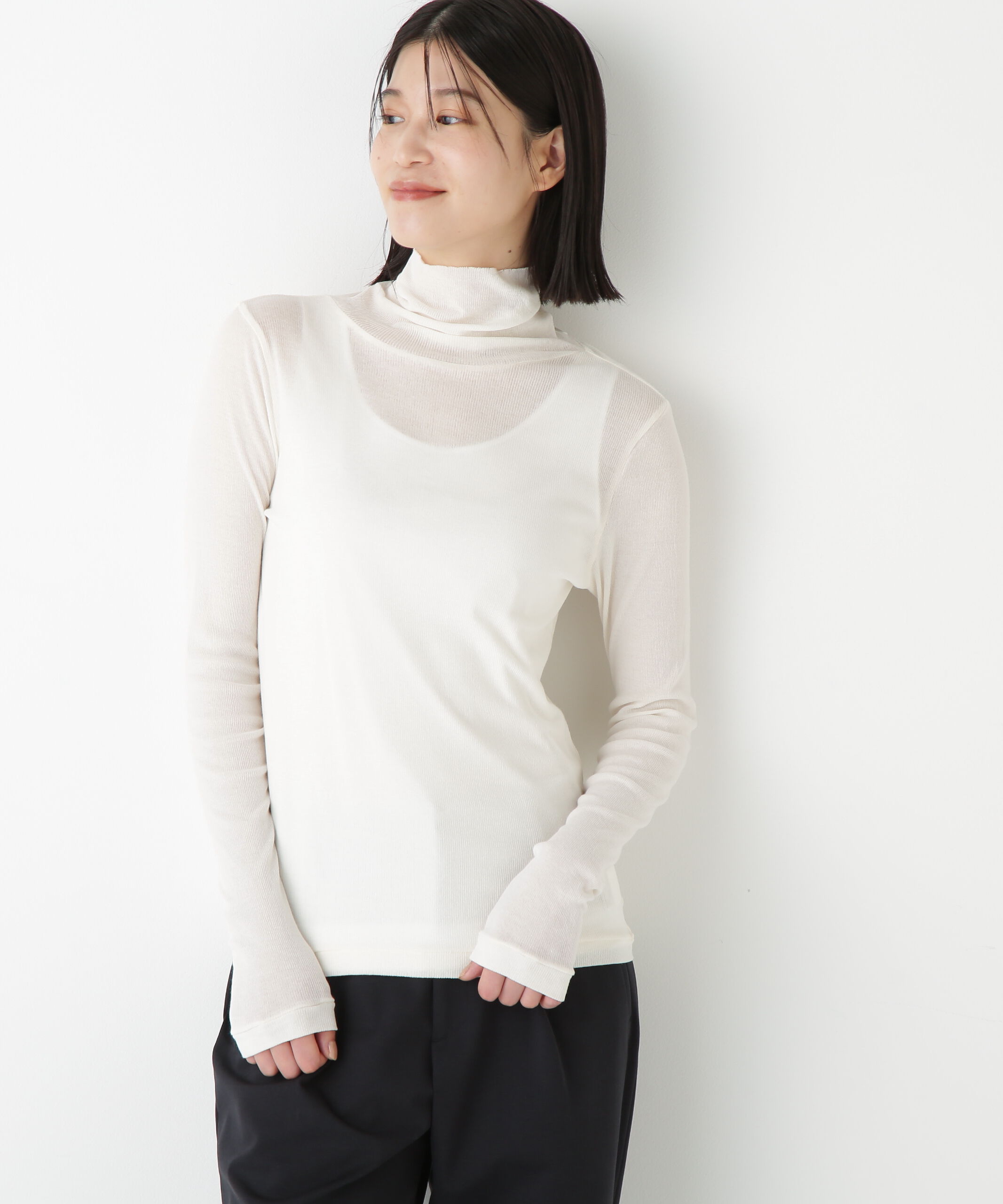  「◆シアータートルプルオーバー」|Tシャツ・カットソー|