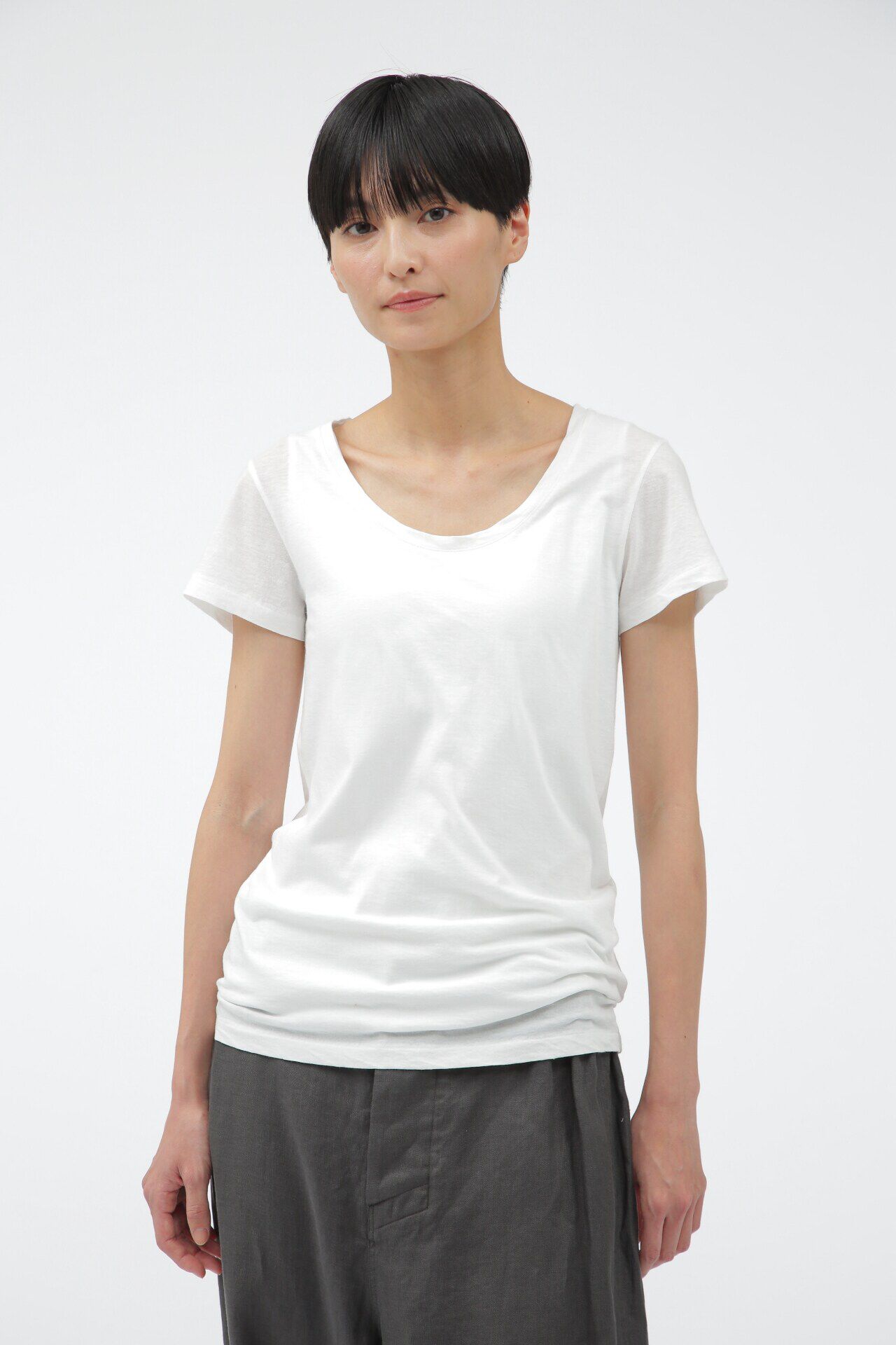 MARGARET HOWELL HOUSEHOLDGOODS「FINE COTTON JERSEY」|Tシャツ・カットソー|WHITE
