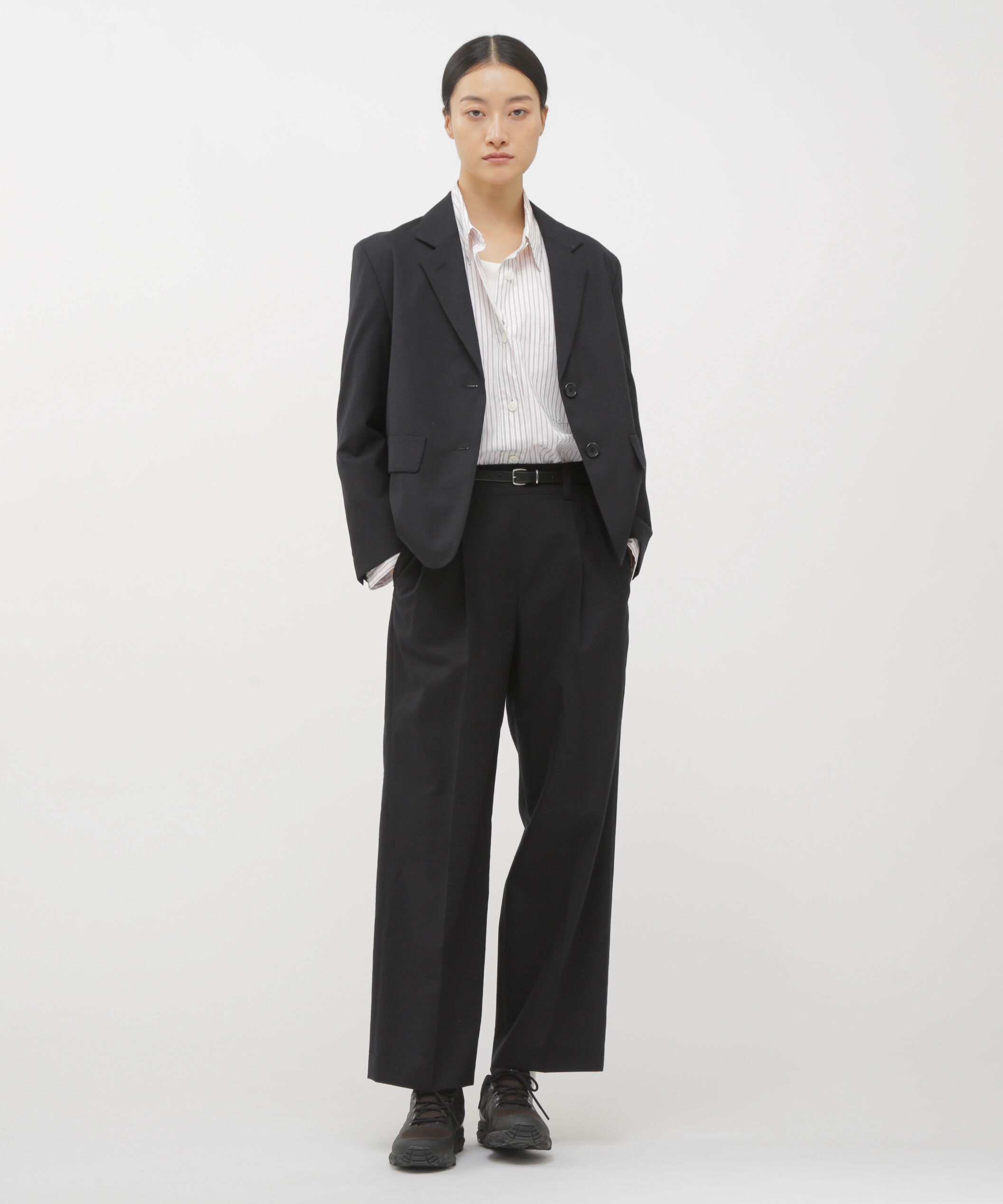  「FINE DOUBLE STRIPE COTTON SHIRT」|シャツ・ブラウス|