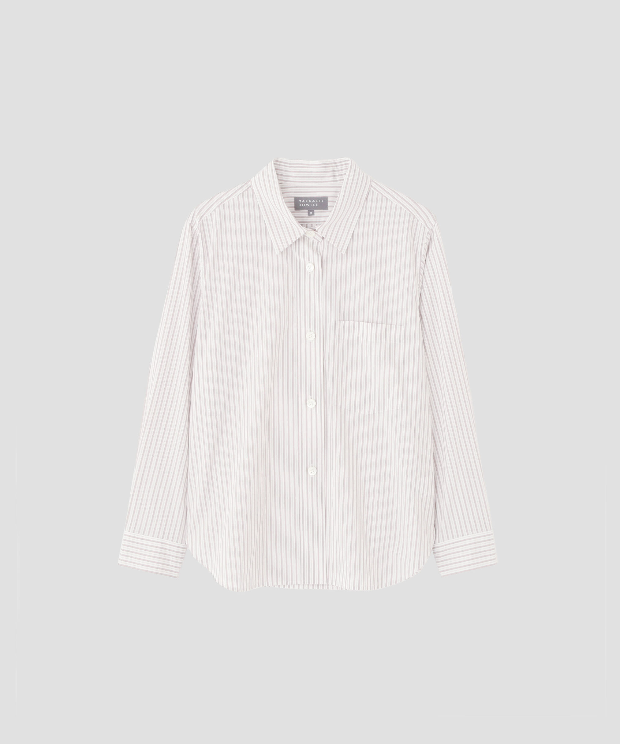  「FINE DOUBLE STRIPE COTTON SHIRT」|シャツ・ブラウス|