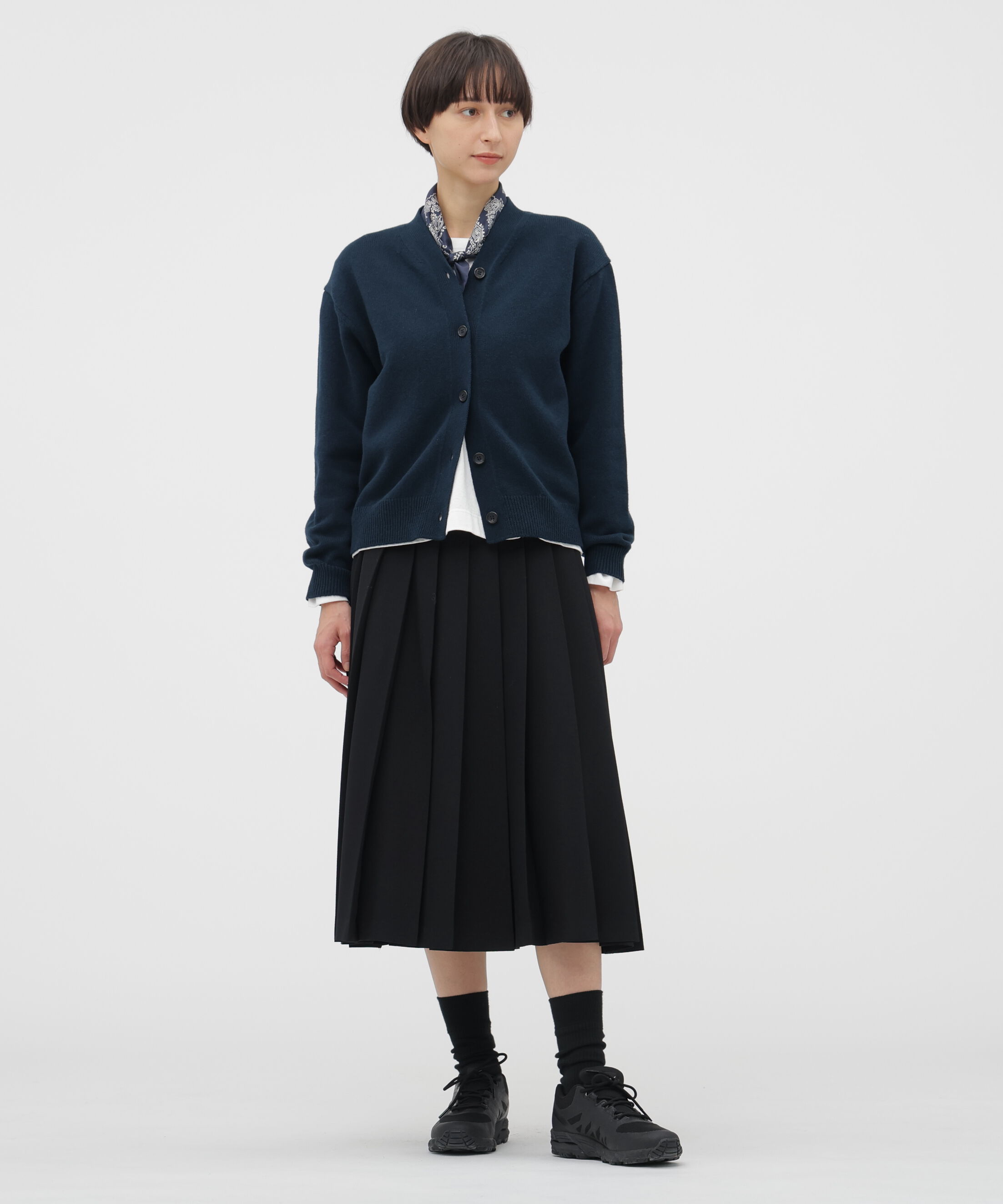  「LAMBSWOOL COTTON KNITWEAR」|カーディガン|