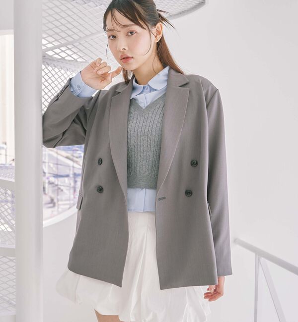 archives「【ＳＥＴＵＰ対応】ダブルブレストテーラードジャケット」|テーラードジャケット|