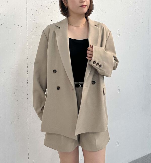 archives「【ＳＥＴＵＰ対応】ダブルブレストテーラードジャケット」|テーラードジャケット|BEIGE
