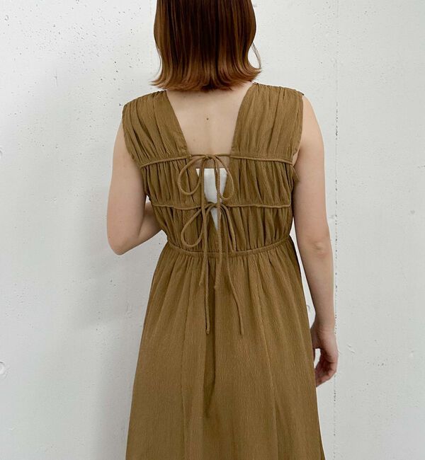 archives「２ｗａｙパイピングギャザーノースリワンピース」|ワンピース|