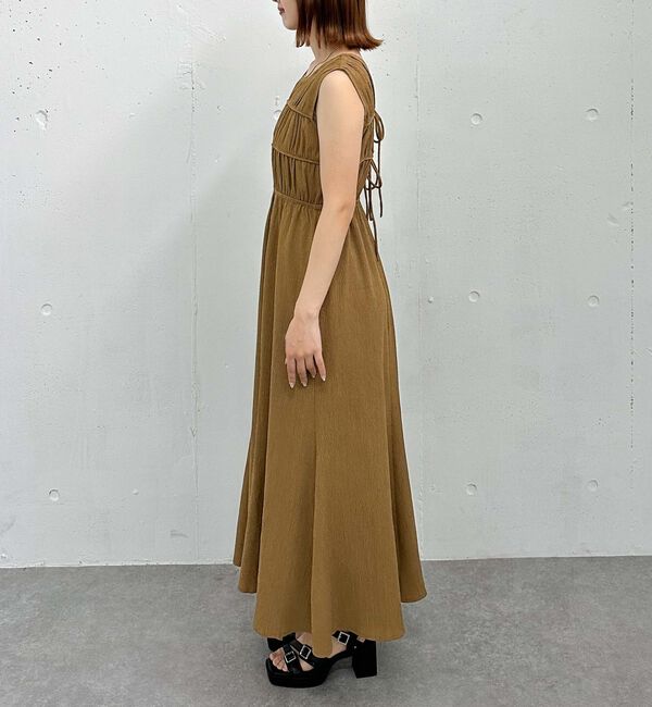 archives「２ｗａｙパイピングギャザーノースリワンピース」|ワンピース|