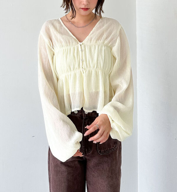 archives「マルチｗａｙ楊柳ブラウスアンサンブル」|カーディガン|