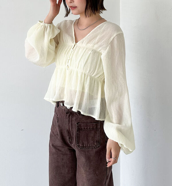 archives「マルチｗａｙ楊柳ブラウスアンサンブル」|カーディガン|