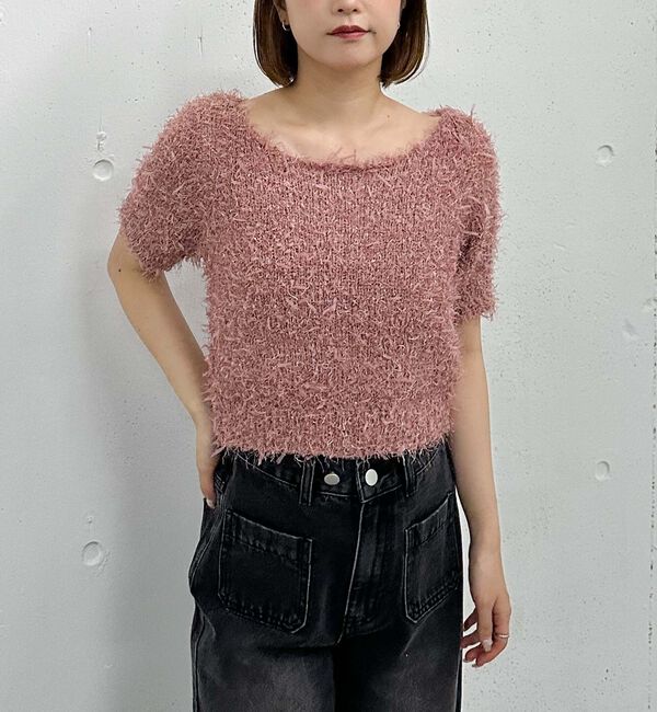 archives「ＭＩＸヤーンハーフスリーブニット」|ニット・セーター|