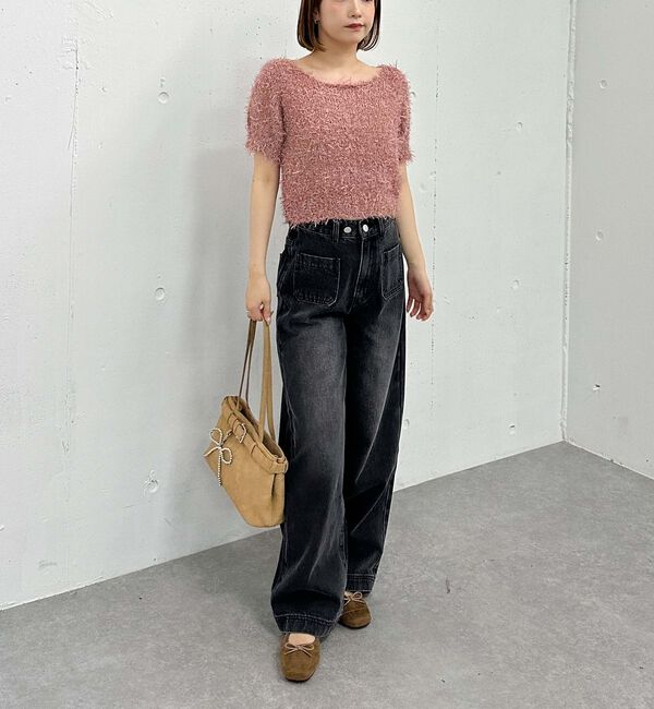 archives「ＭＩＸヤーンハーフスリーブニット」|ニット・セーター|