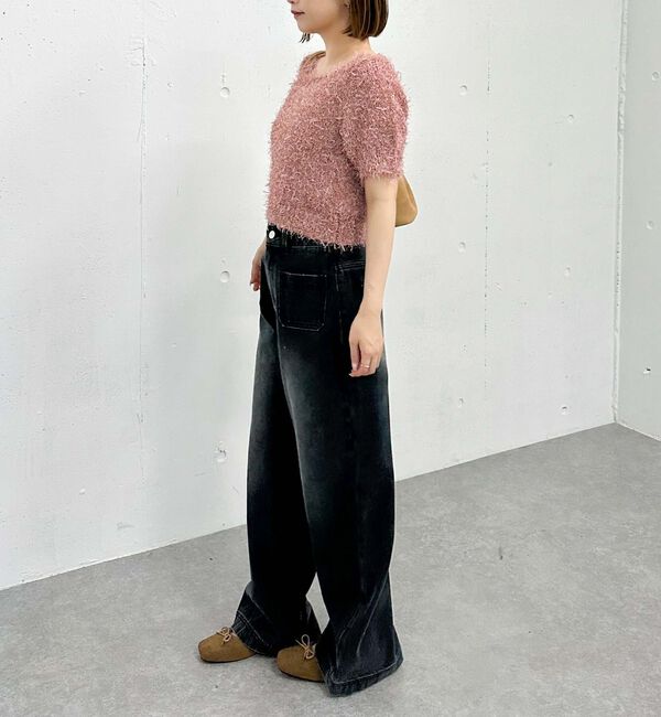 archives「ＭＩＸヤーンハーフスリーブニット」|ニット・セーター|