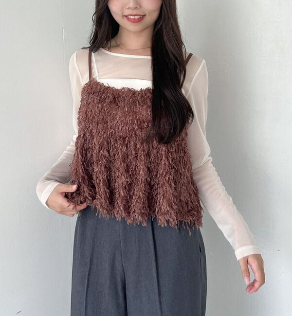 archives「カットフェザービスチェ&times;シアーカットＴＯＰＳＳＥＴ」|カーディガン|MOCHA