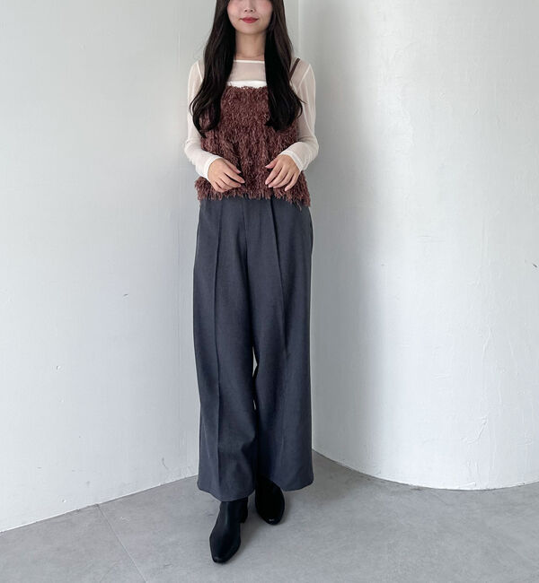 archives「カットフェザービスチェ&times;シアーカットＴＯＰＳＳＥＴ」|カーディガン|