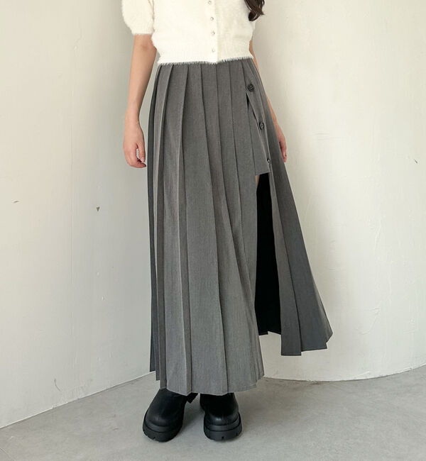 archives「スリットプリーツスカート&times;ショートパンツ」|スカート|