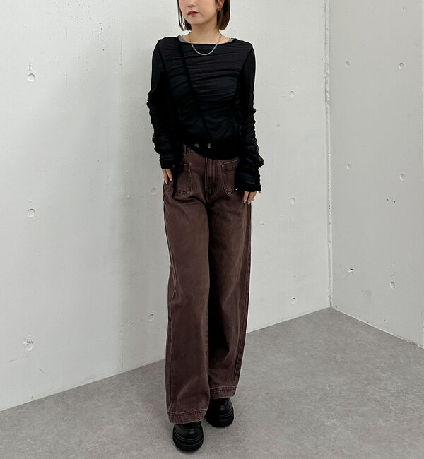 archives「チュールギャザーＴＯＰＳ&times;シアーＴＯＰＳ　ＳＥＴ」|カーディガン|