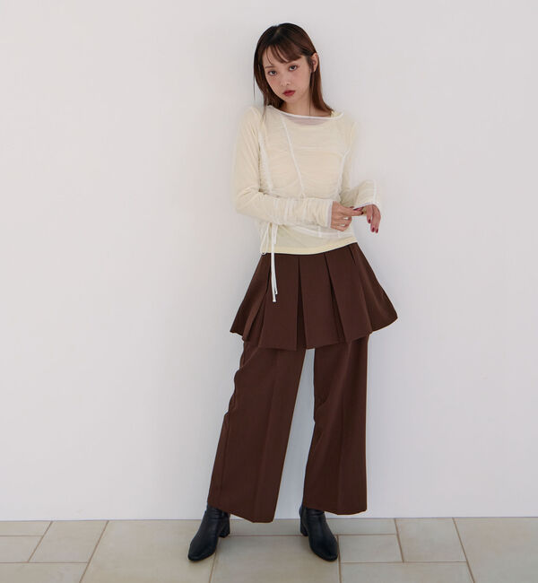 archives「チュールギャザーＴＯＰＳ&times;シアーＴＯＰＳ　ＳＥＴ」|カーディガン|