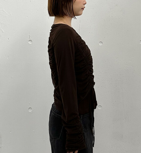 archives「チュールギャザーＴＯＰＳ&times;シアーＴＯＰＳ　ＳＥＴ」|カーディガン|