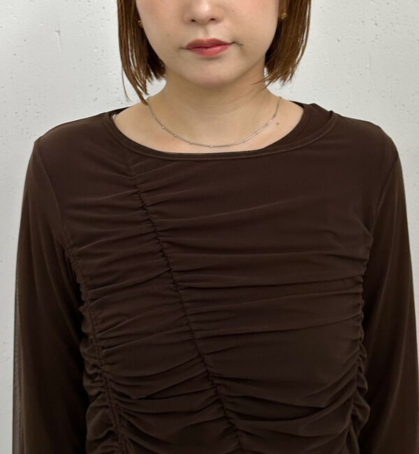 archives「チュールギャザーＴＯＰＳ&times;シアーＴＯＰＳ　ＳＥＴ」|カーディガン|